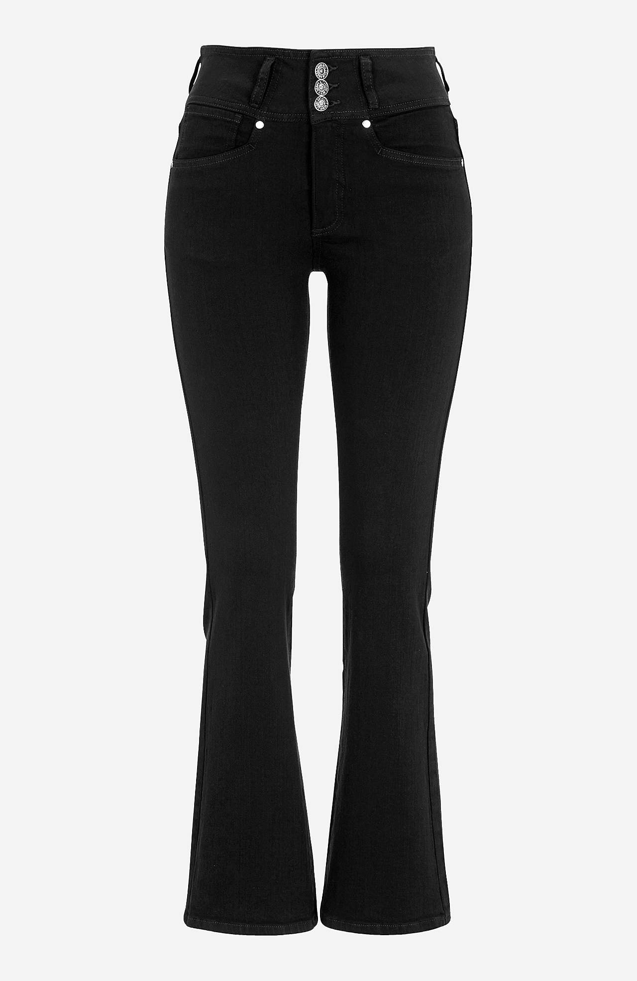 Boot cut jeans with high waist
