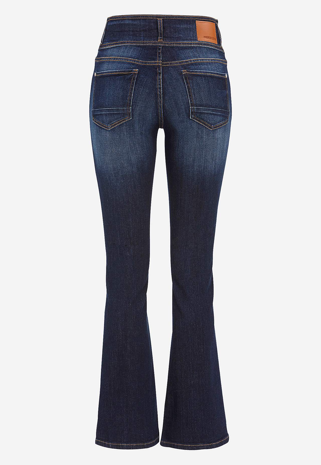 Boot cut jeans with high waist