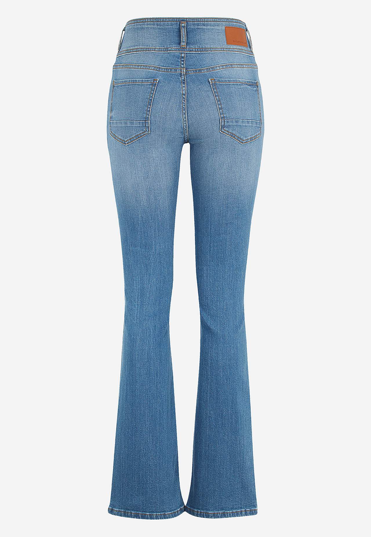 Boot cut jeans with high waist