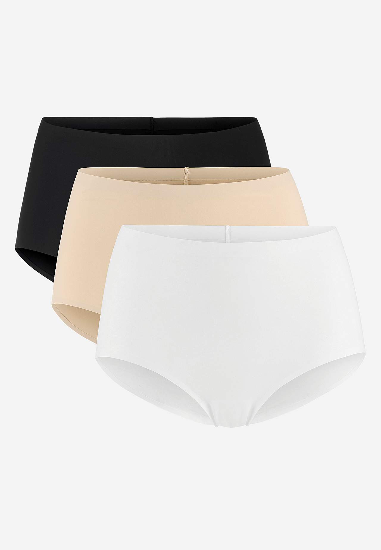 Komfortabel dametruser med høy midje 3-pack