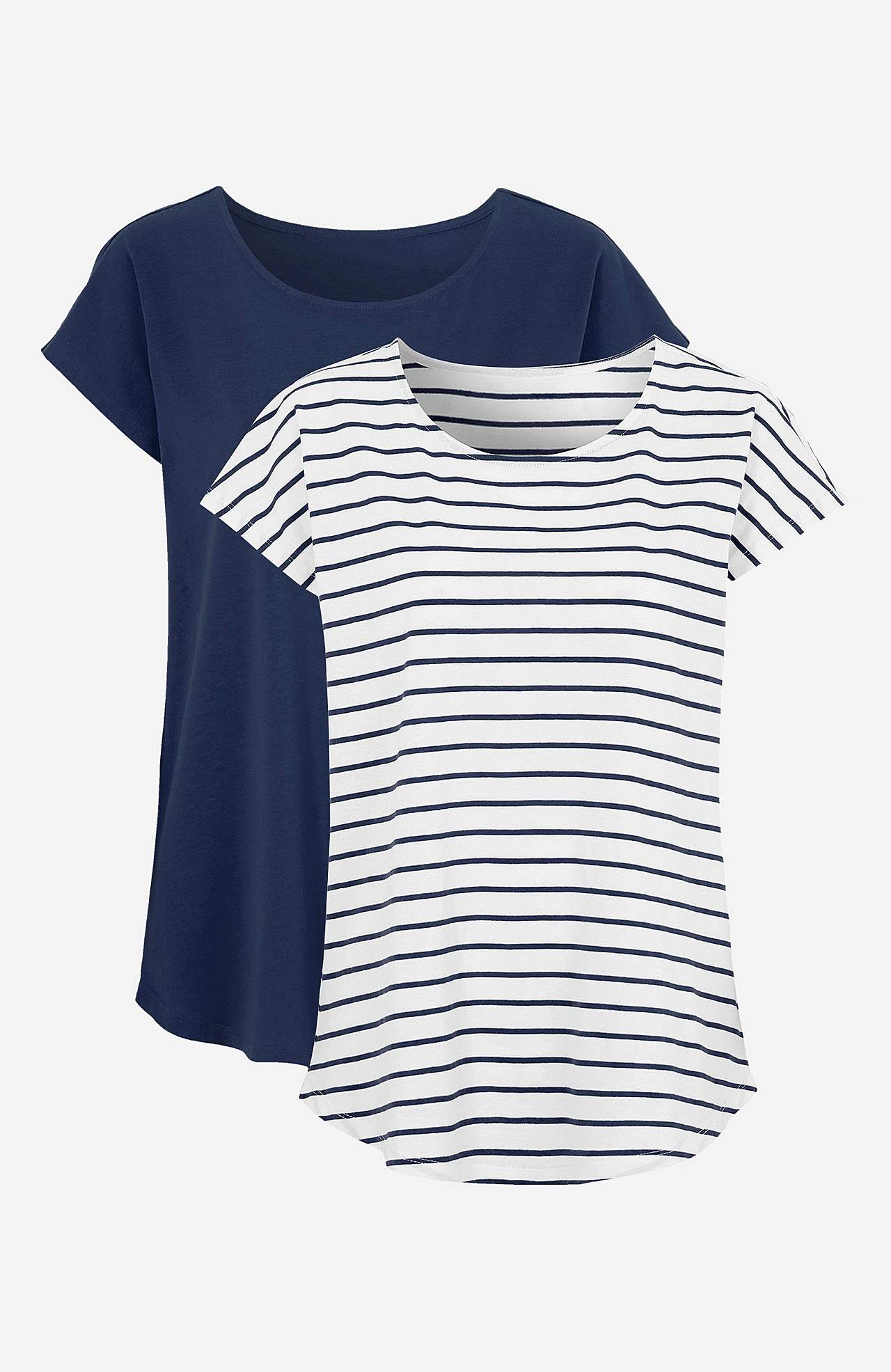 Jersey tops with cap sleeves Alma 2-pack