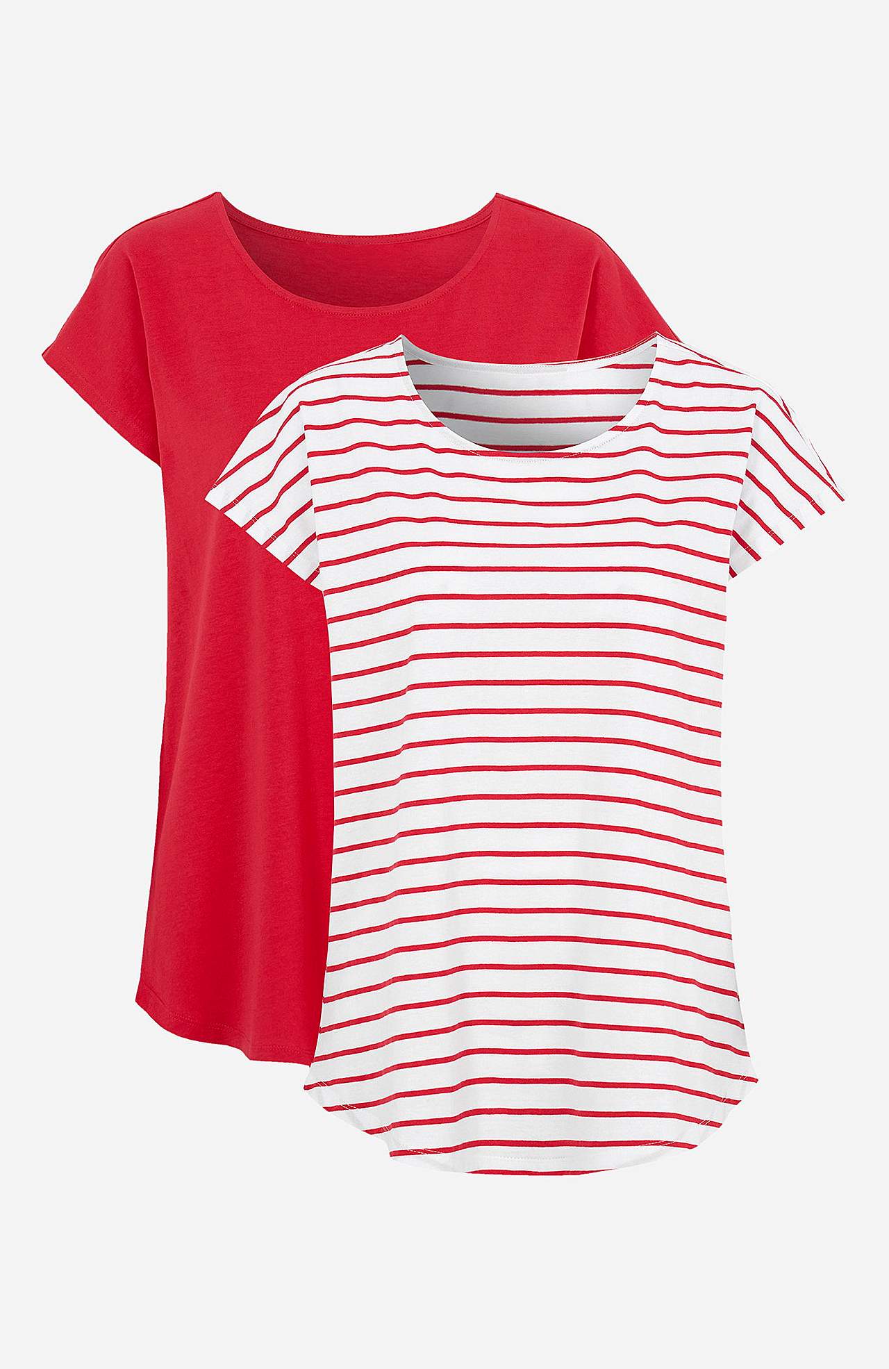 Jersey tops with cap sleeves Alma 2-pack