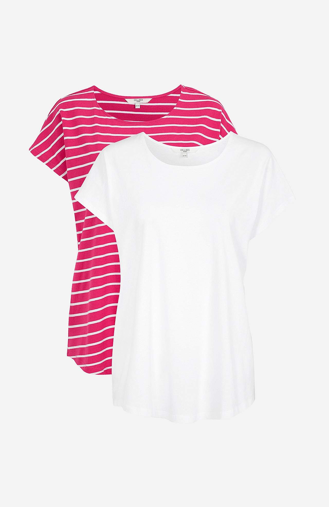 Jersey tops with cap sleeves Alma 2-pack