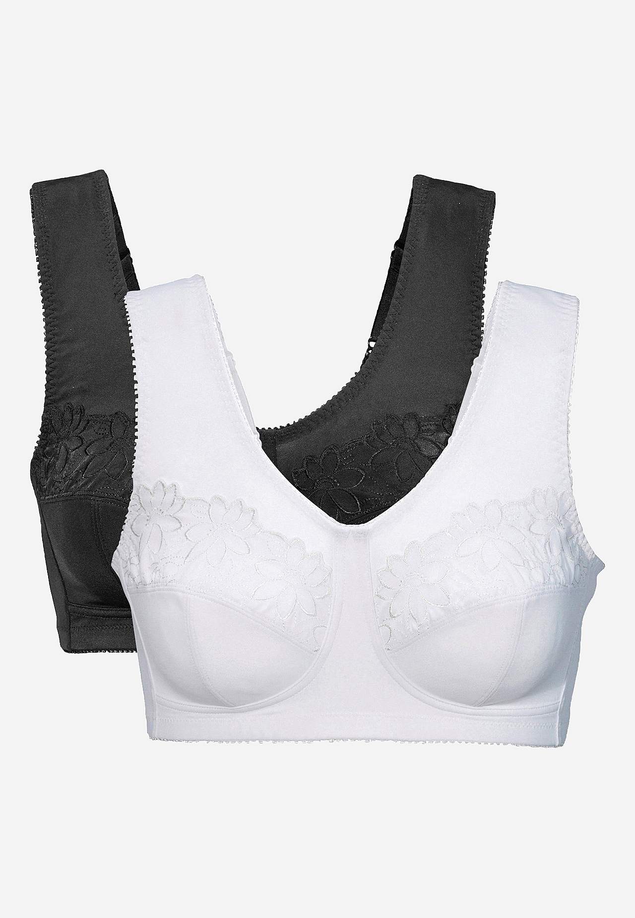 Soft bra with embroidery Lily 2-pack