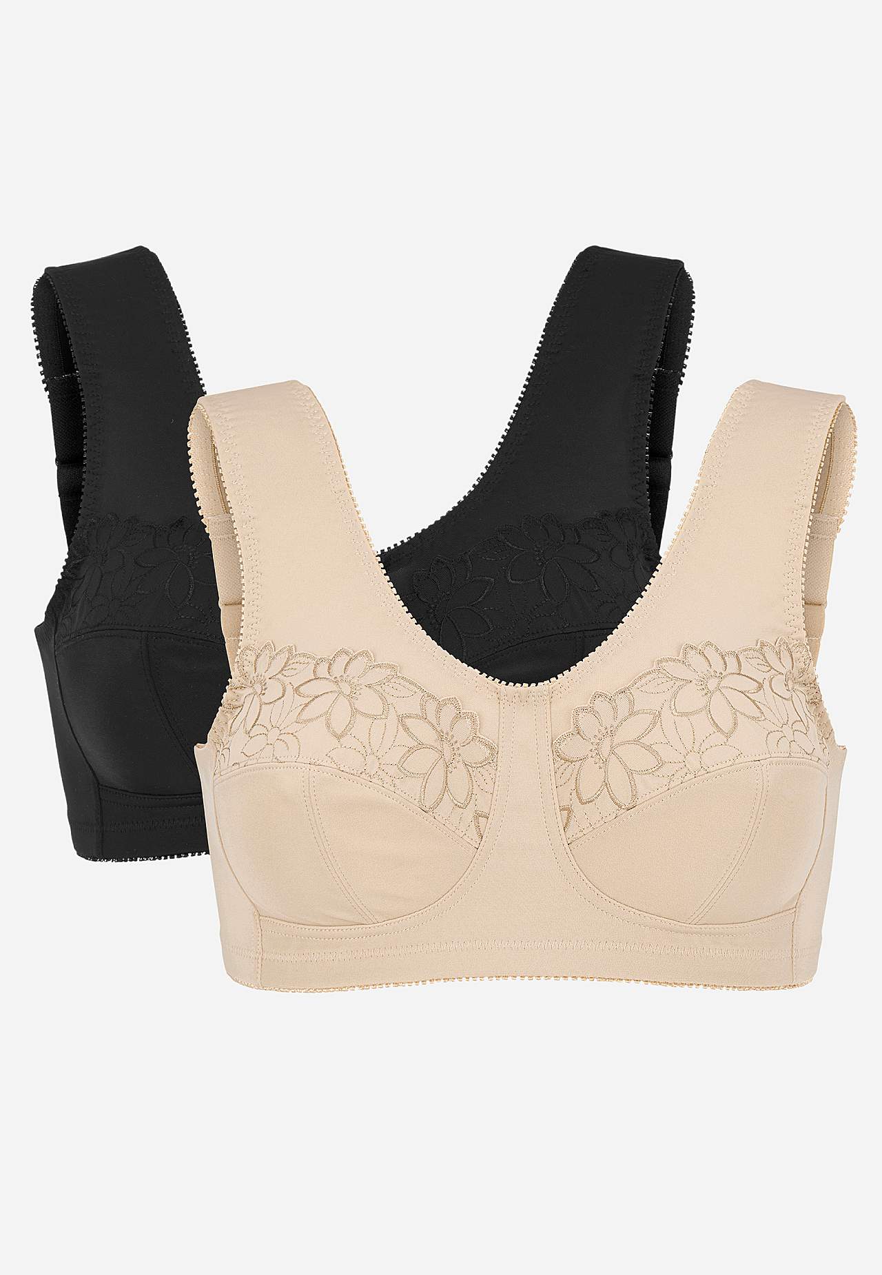 Soft bra with embroidery Lily 2-pack