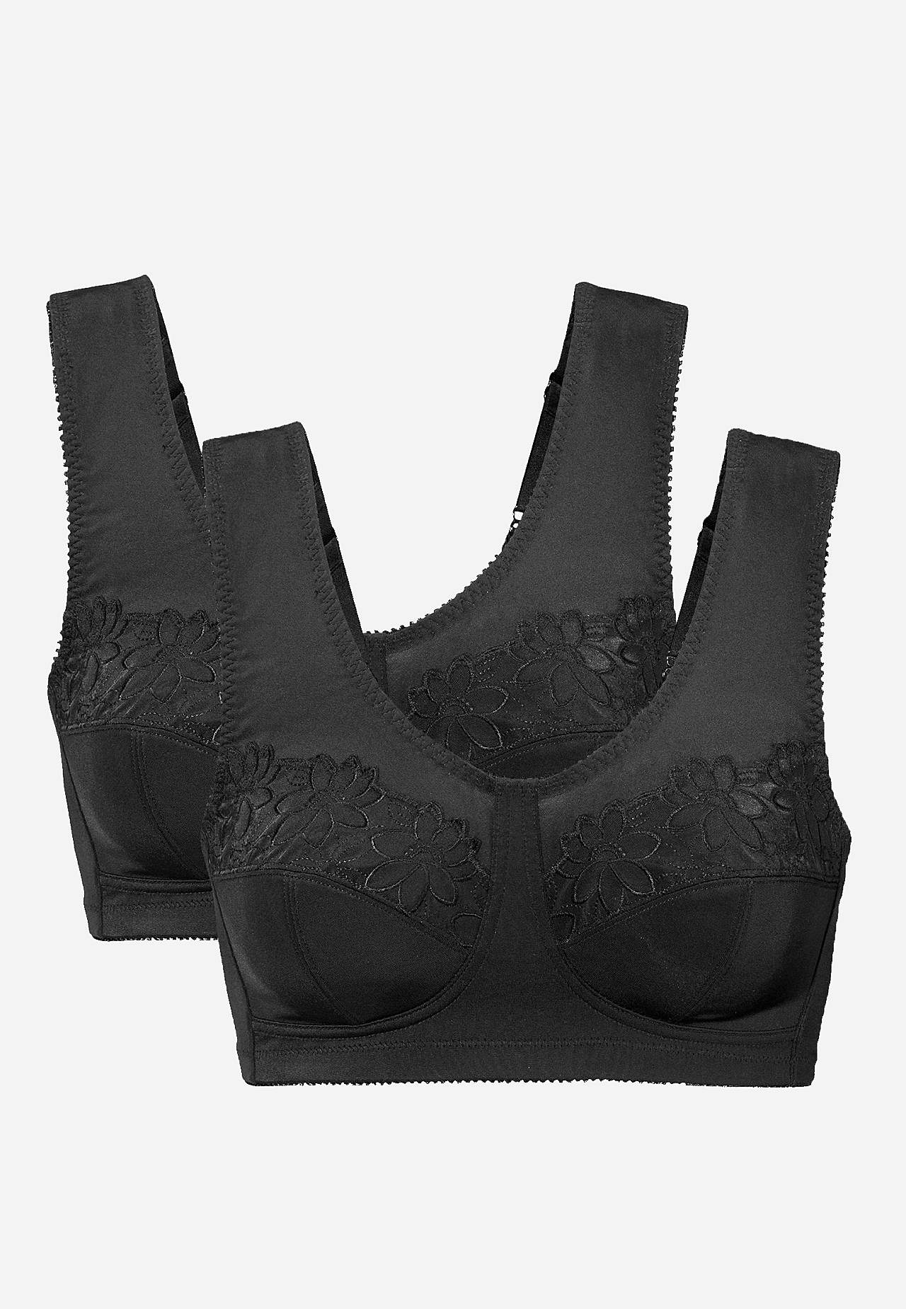 Soft bra with embroidery Lily 2-pack