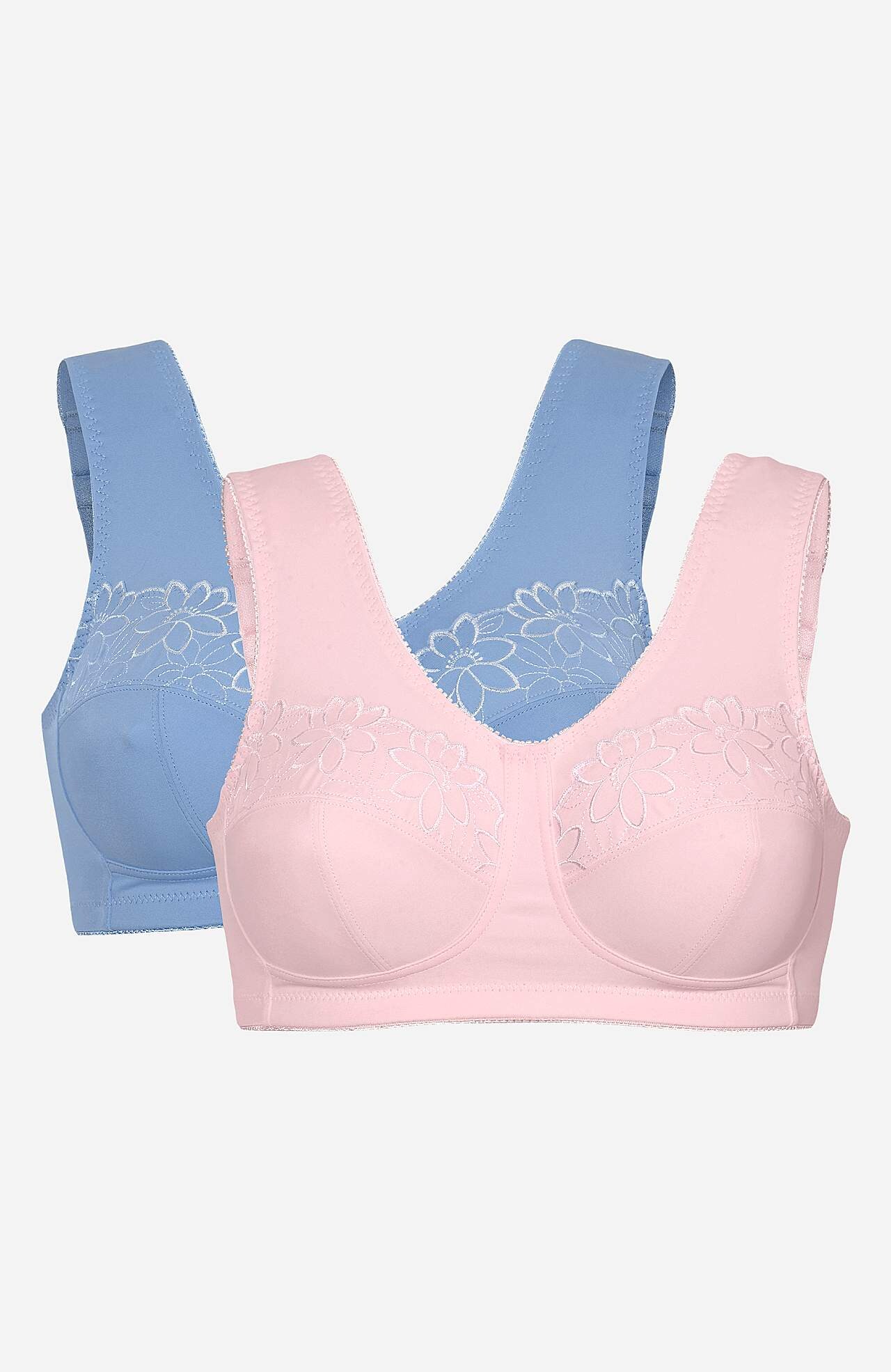 Soft bra with embroidery Lily 2-pack