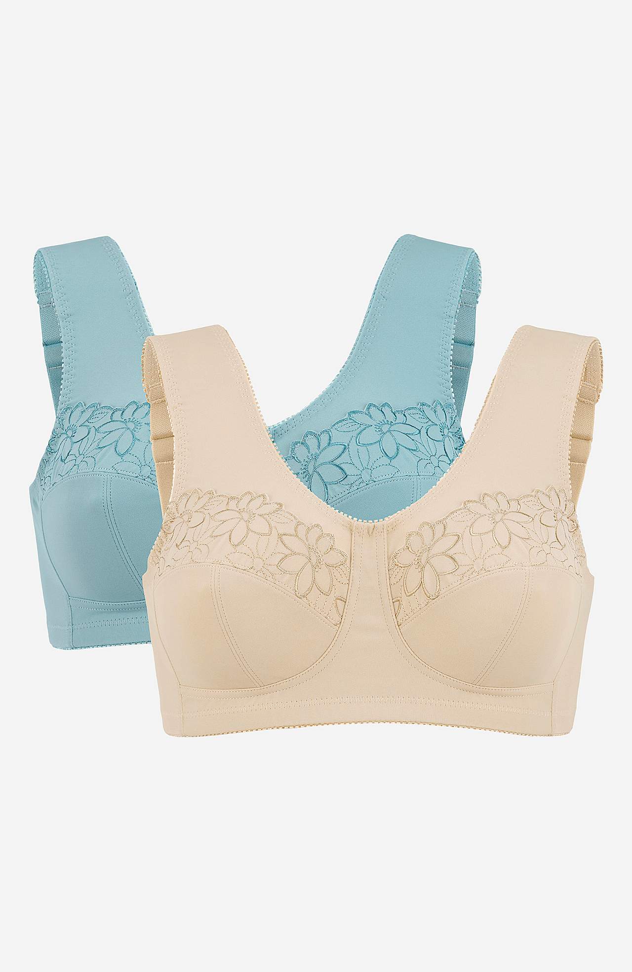 Soft bra with embroidery Lily 2-pack