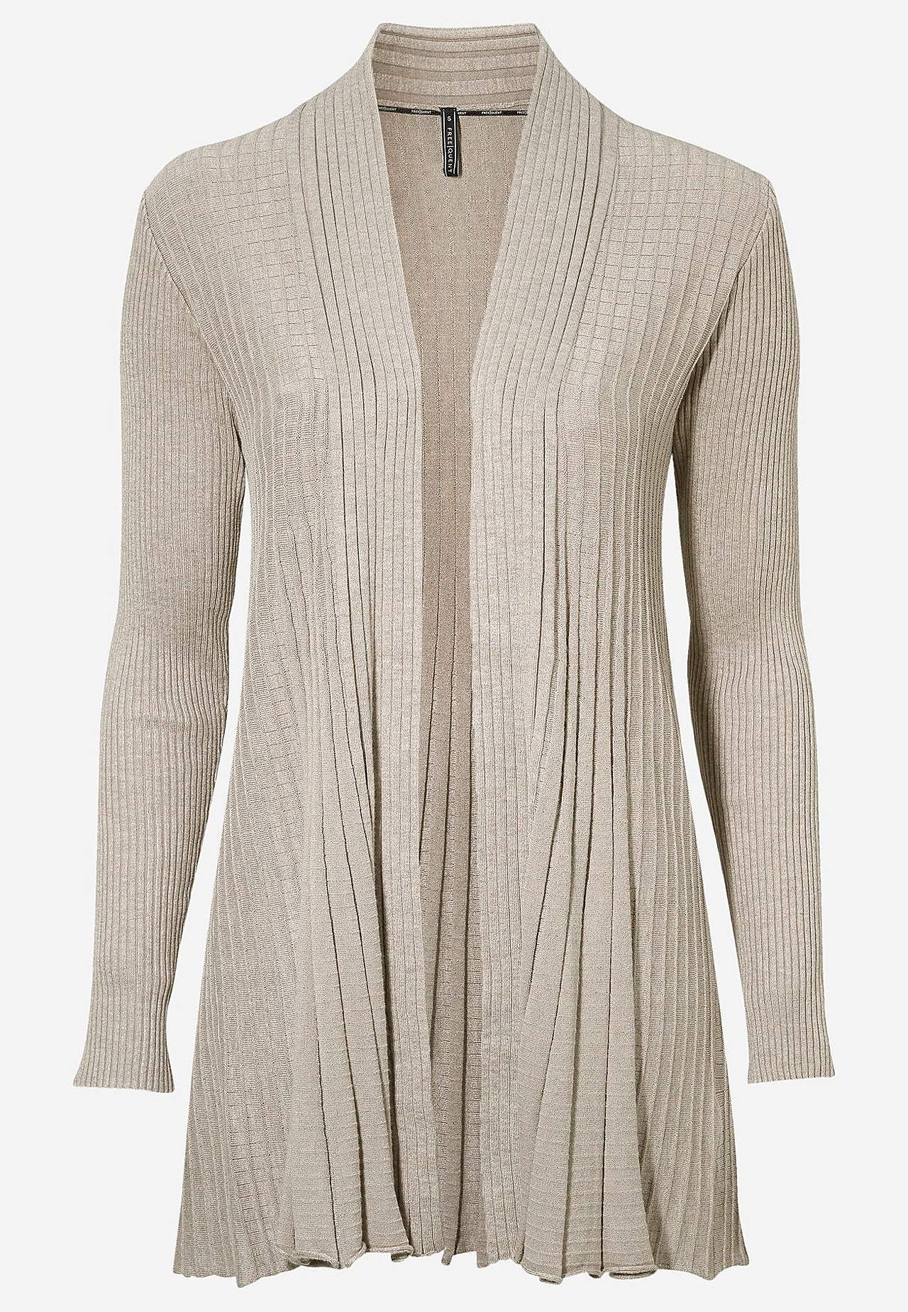 Lang, ribbet cardigan