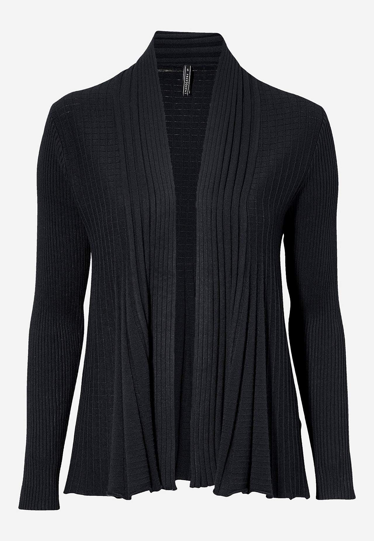 Ribbet, åben cardigan billede