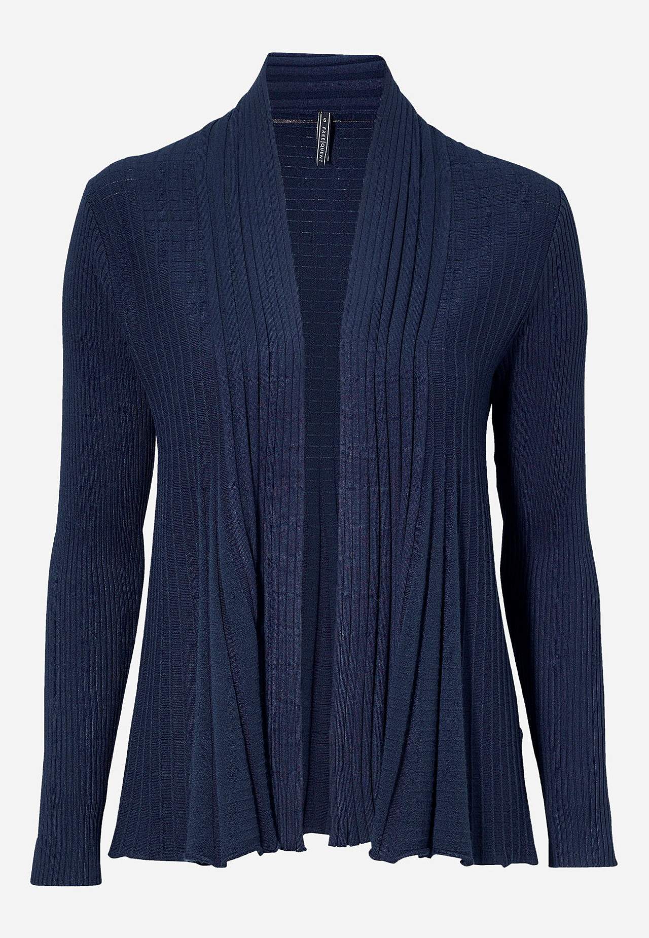 Ribbet, åben cardigan billede