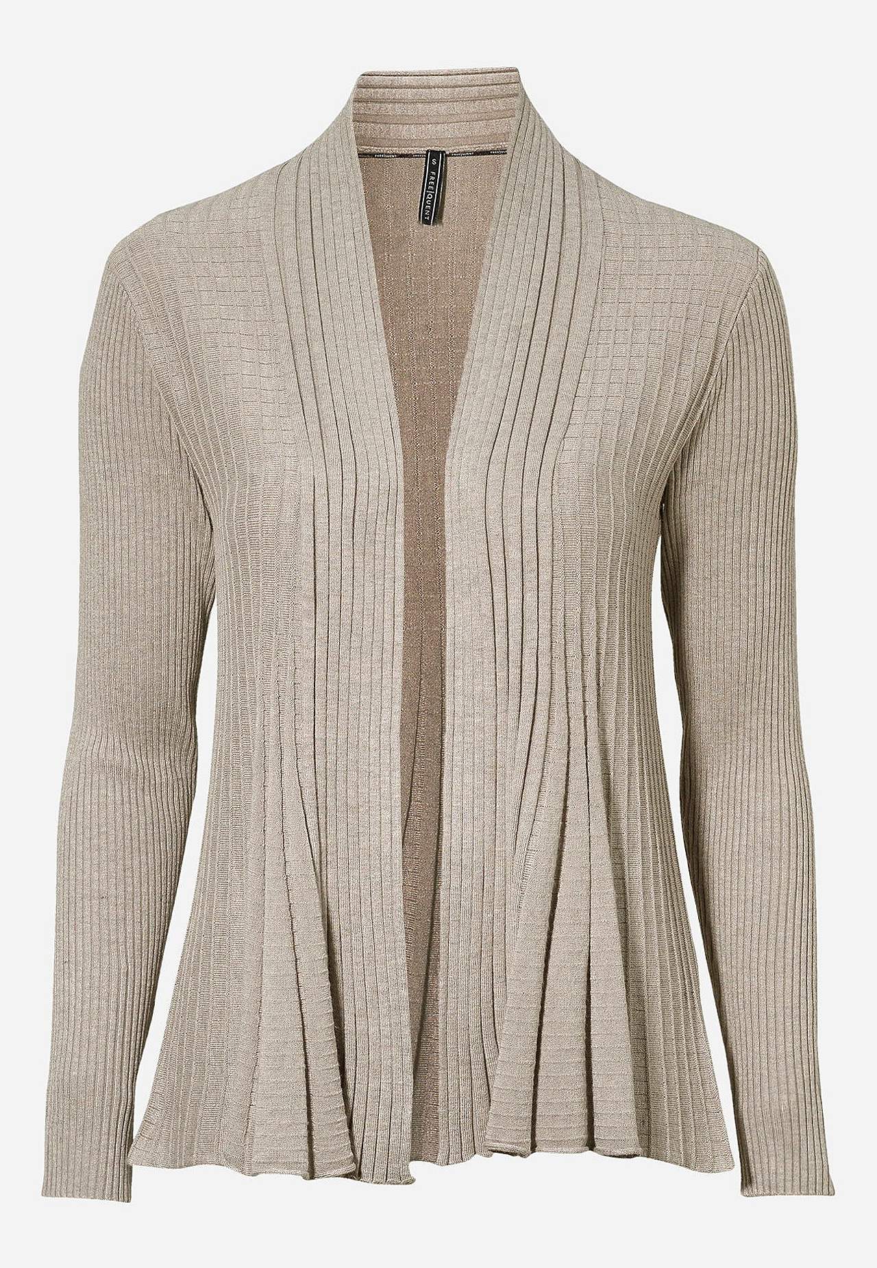 Ribbet, åben cardigan billede
