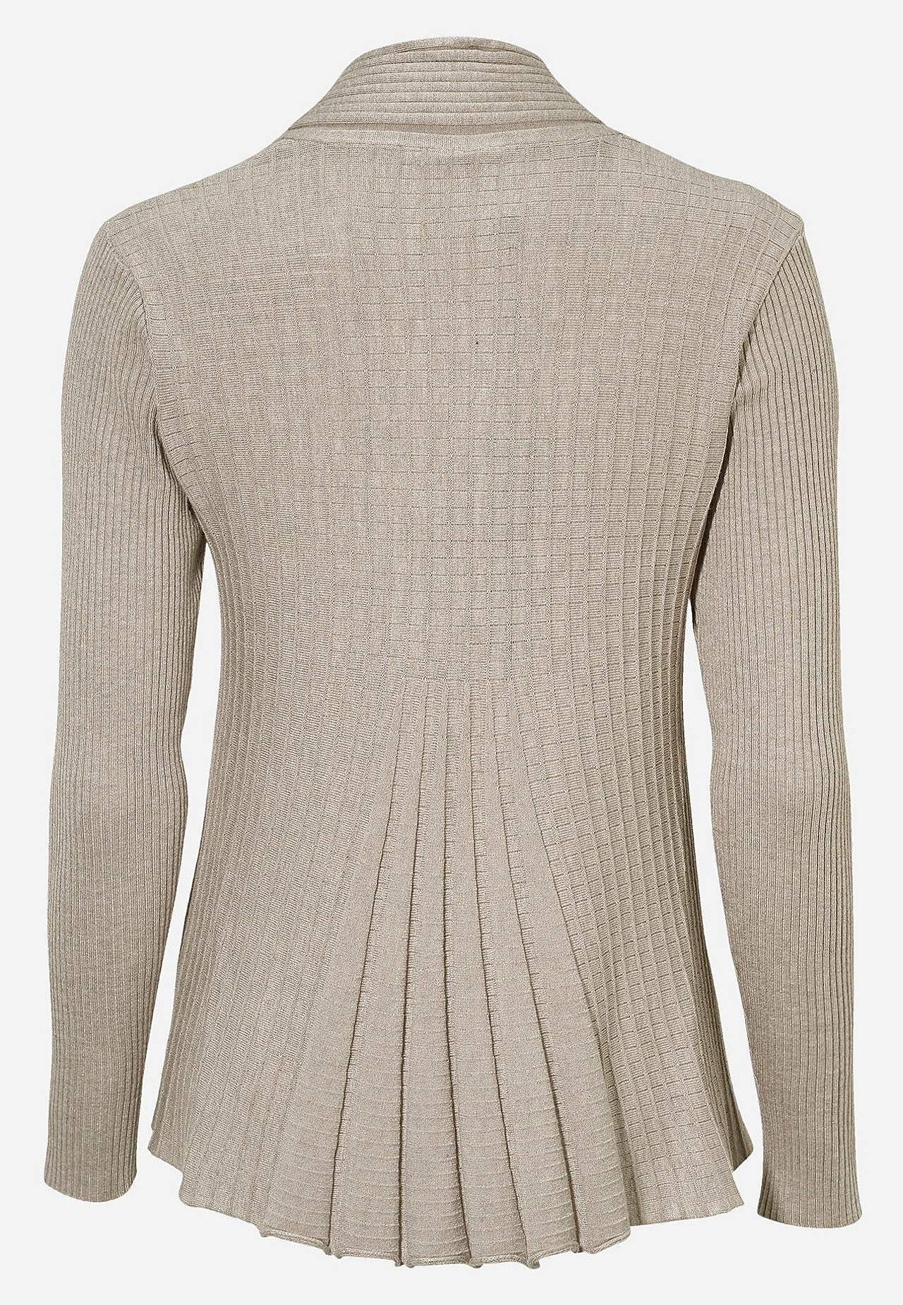 Ribbet, åpen cardigan