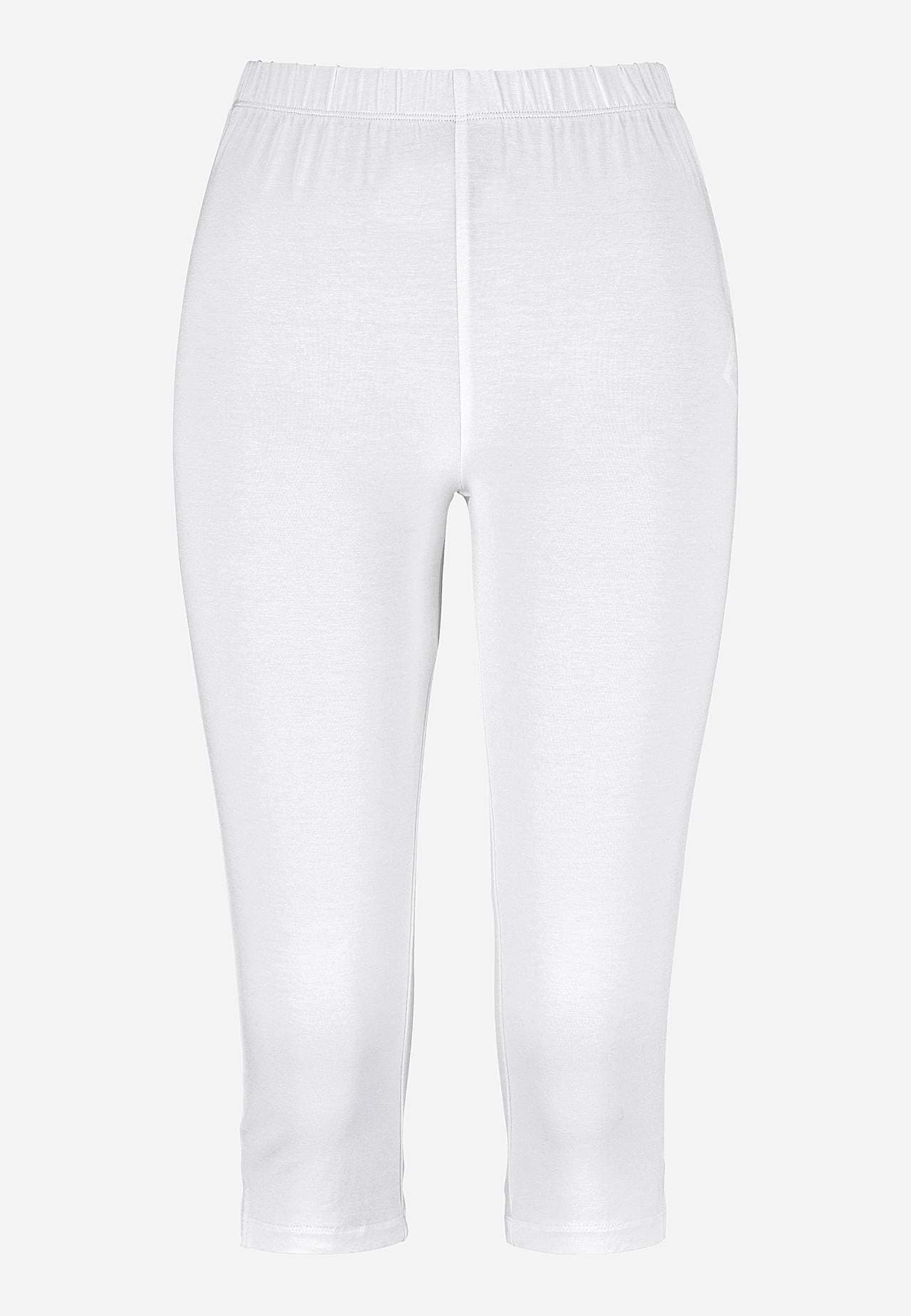 Capri leggings with side slits