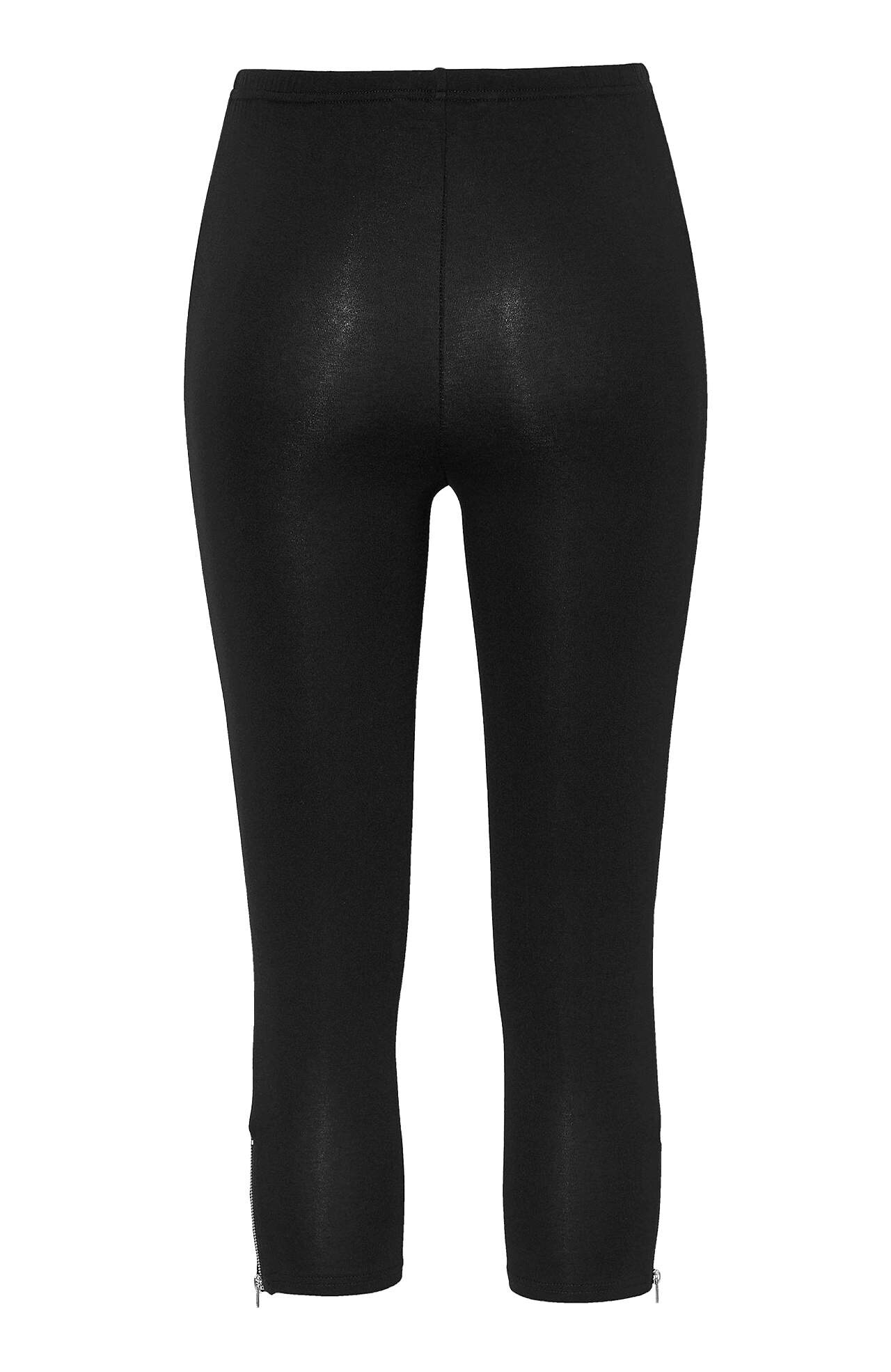 Capri leggings with zips
