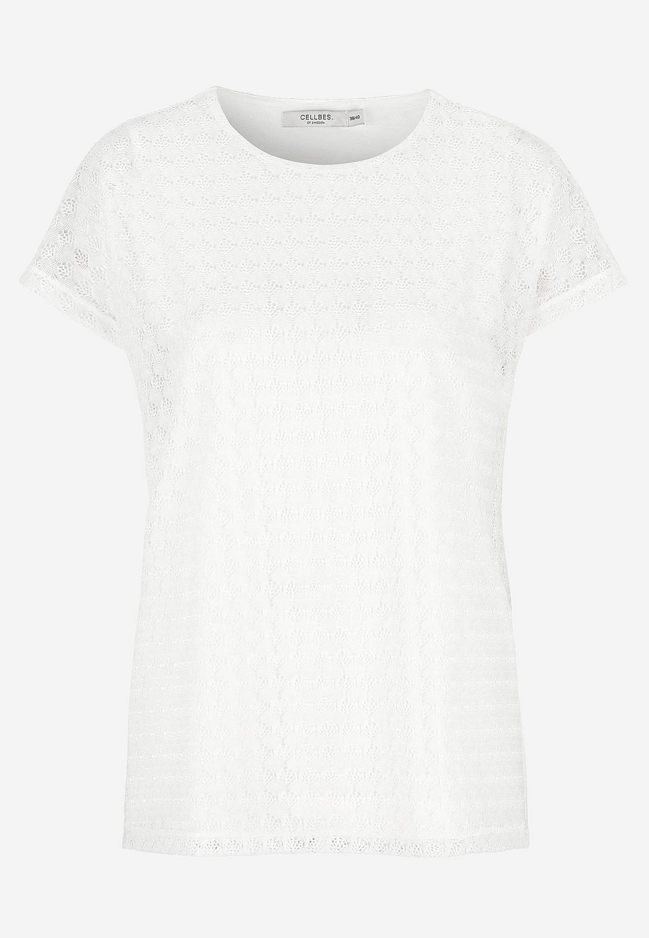 Jersey top with beautiful openwork