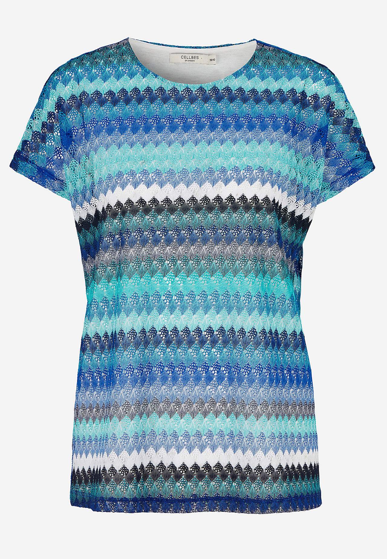 Jersey top with beautiful openwork