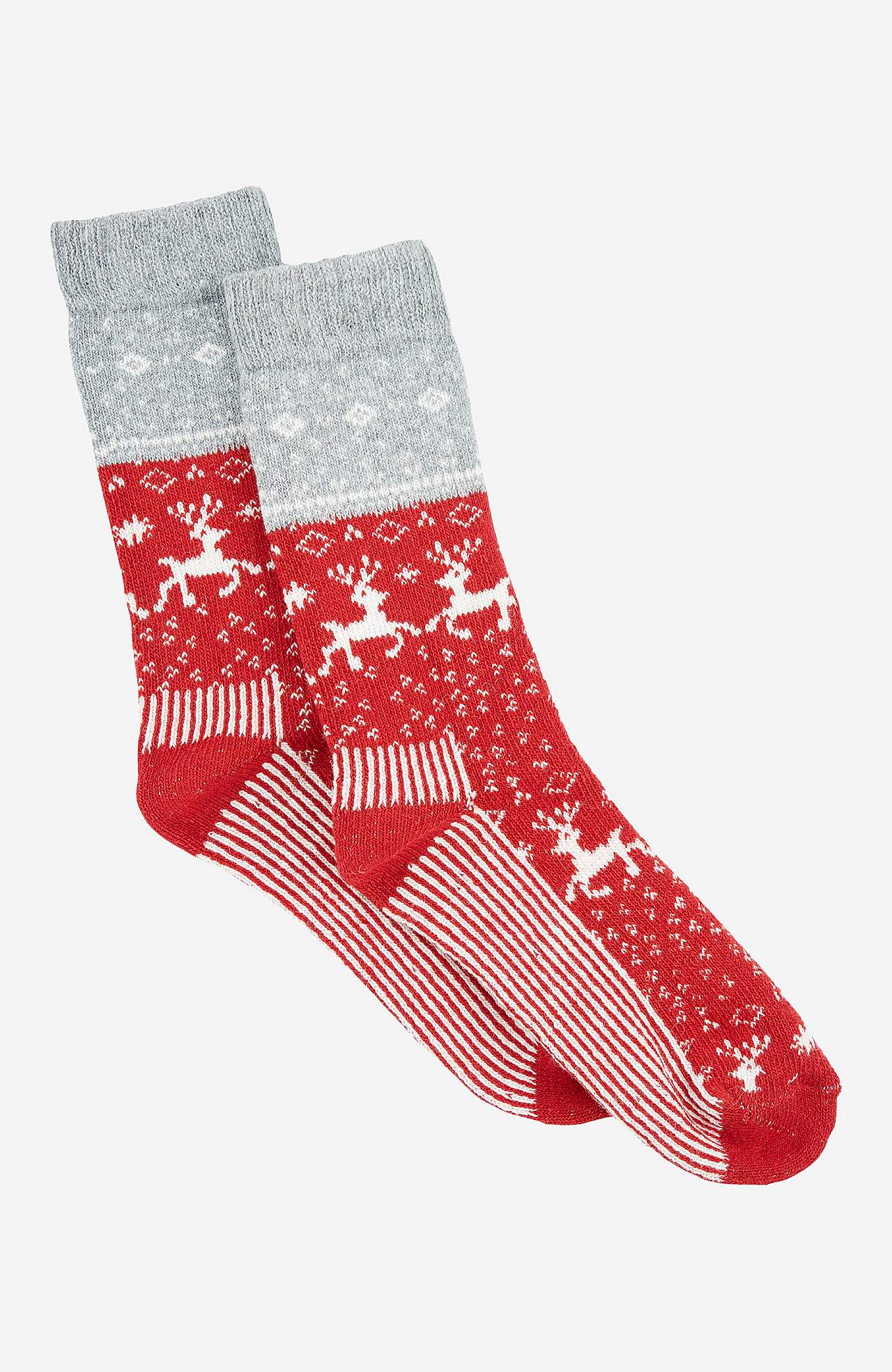 Patterned socks in wool mix