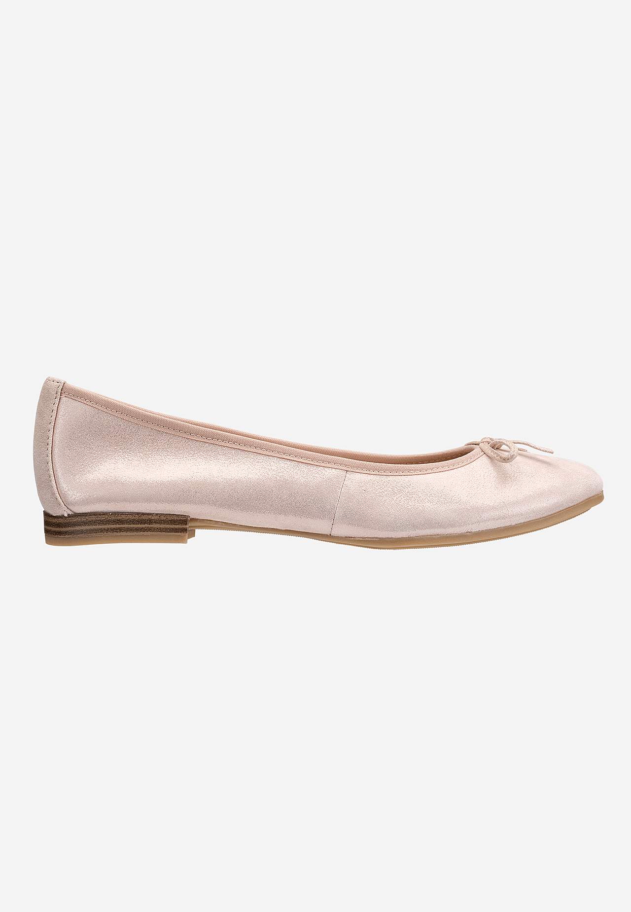 Klassisk ballerinasko i skinn