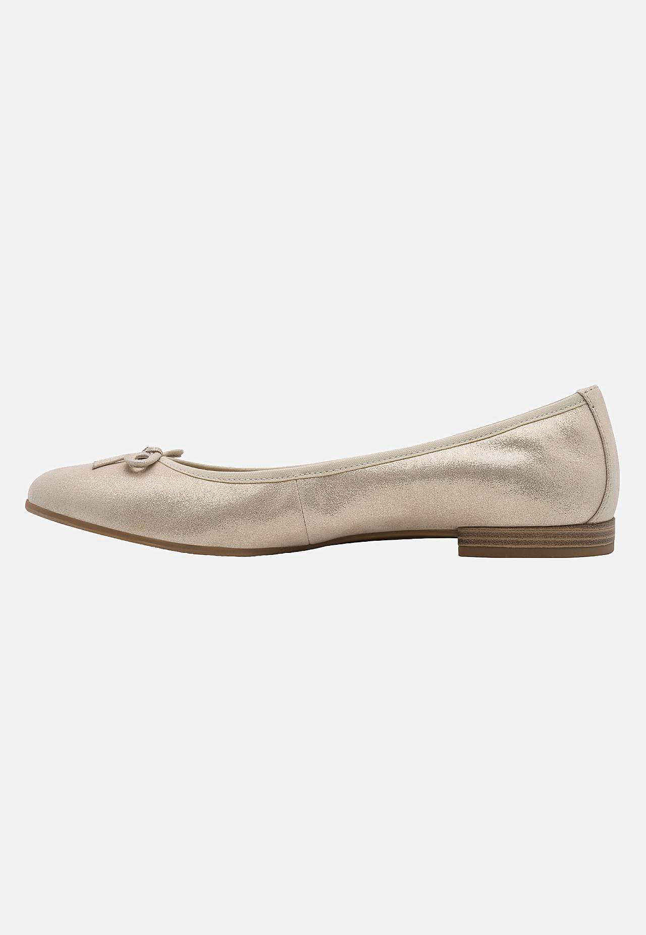 Klassisk ballerinasko i skinn
