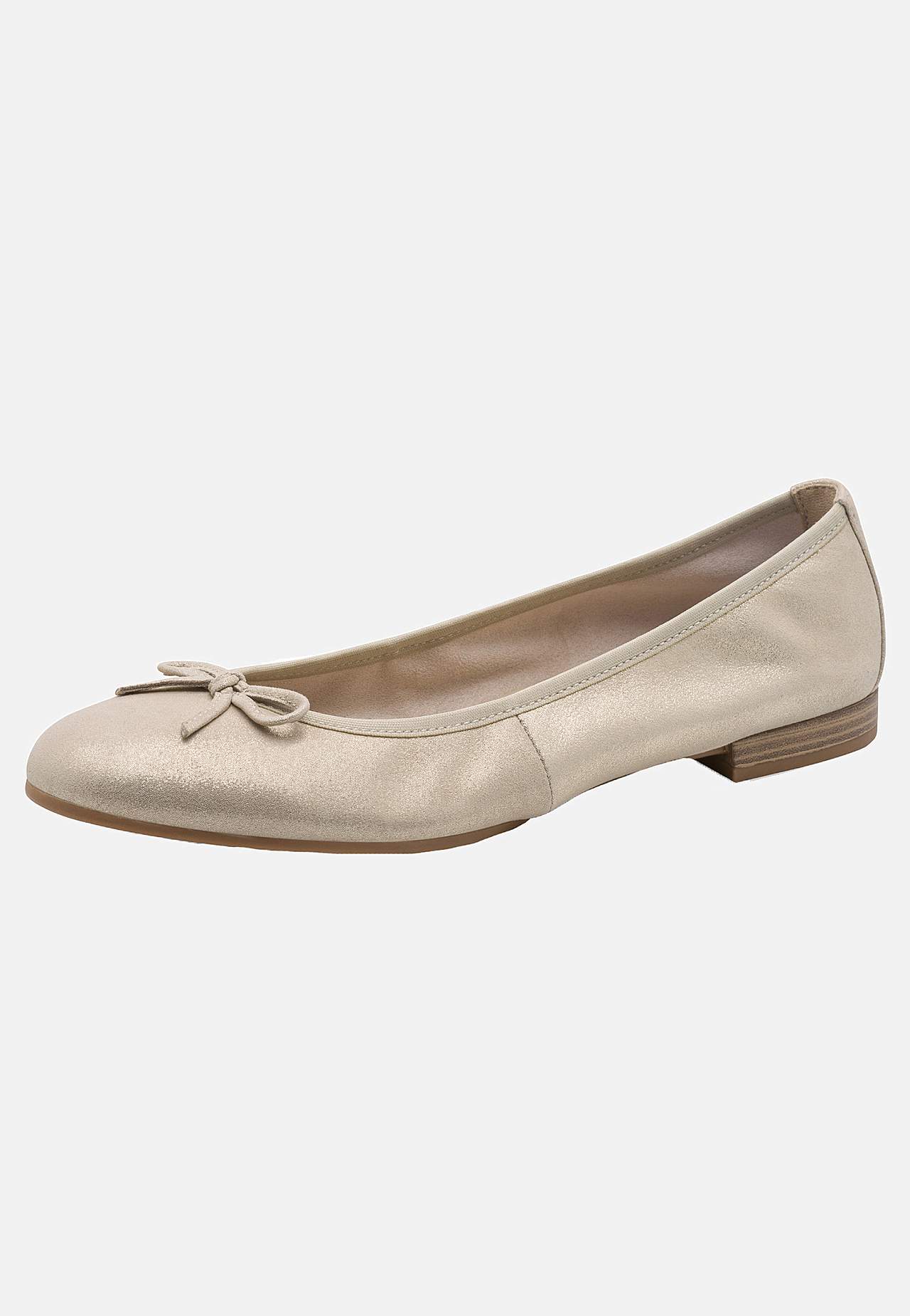 Klassisk ballerinasko i skinn