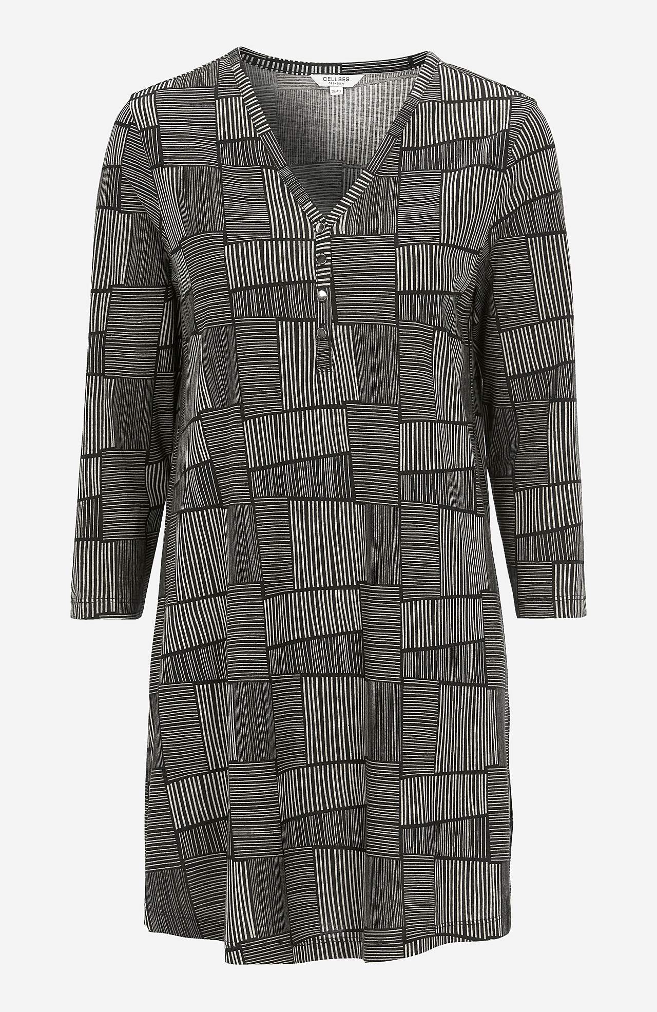 Jersey tuniq with v neckline