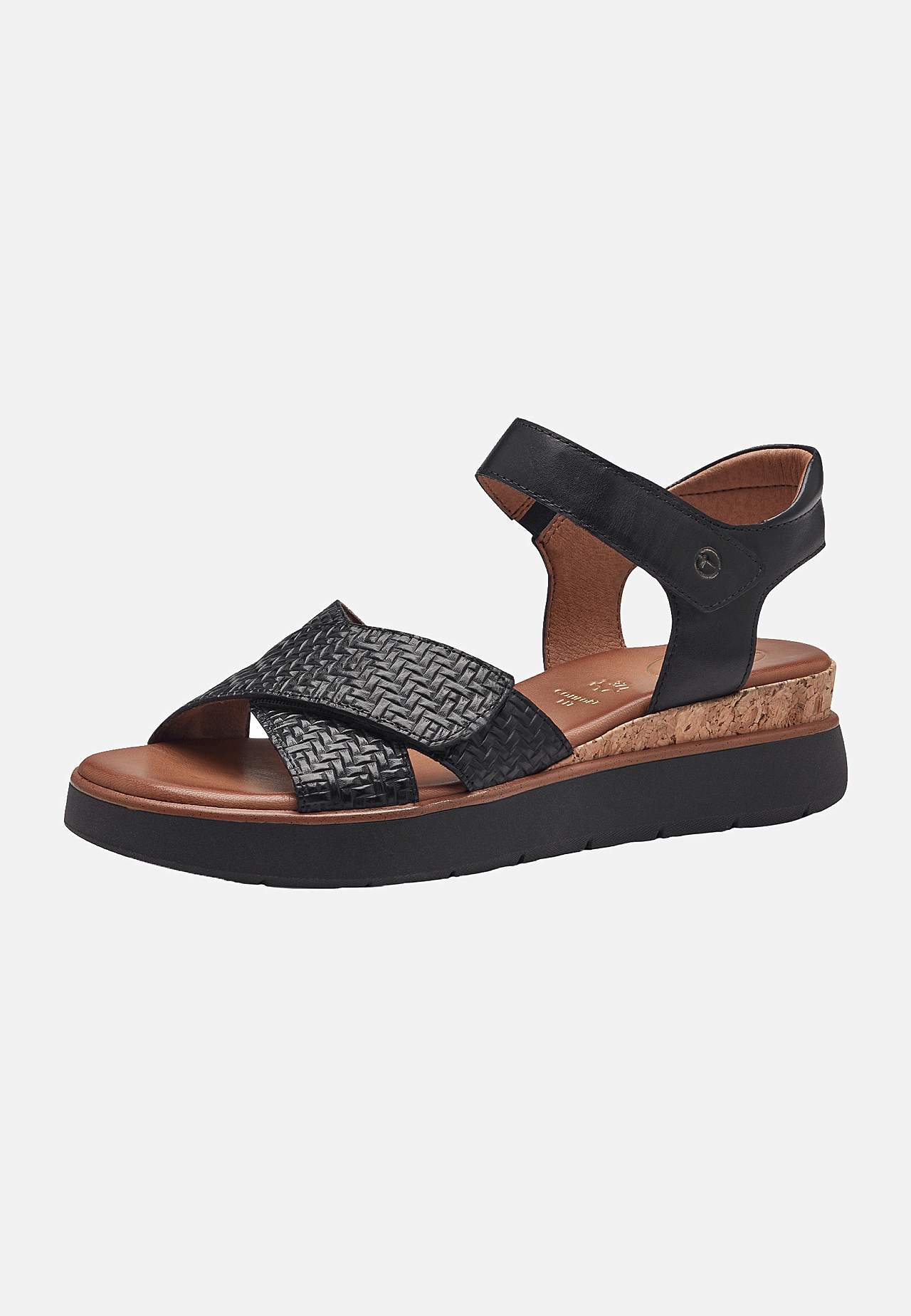 Skinnsandal med justerbare stropper