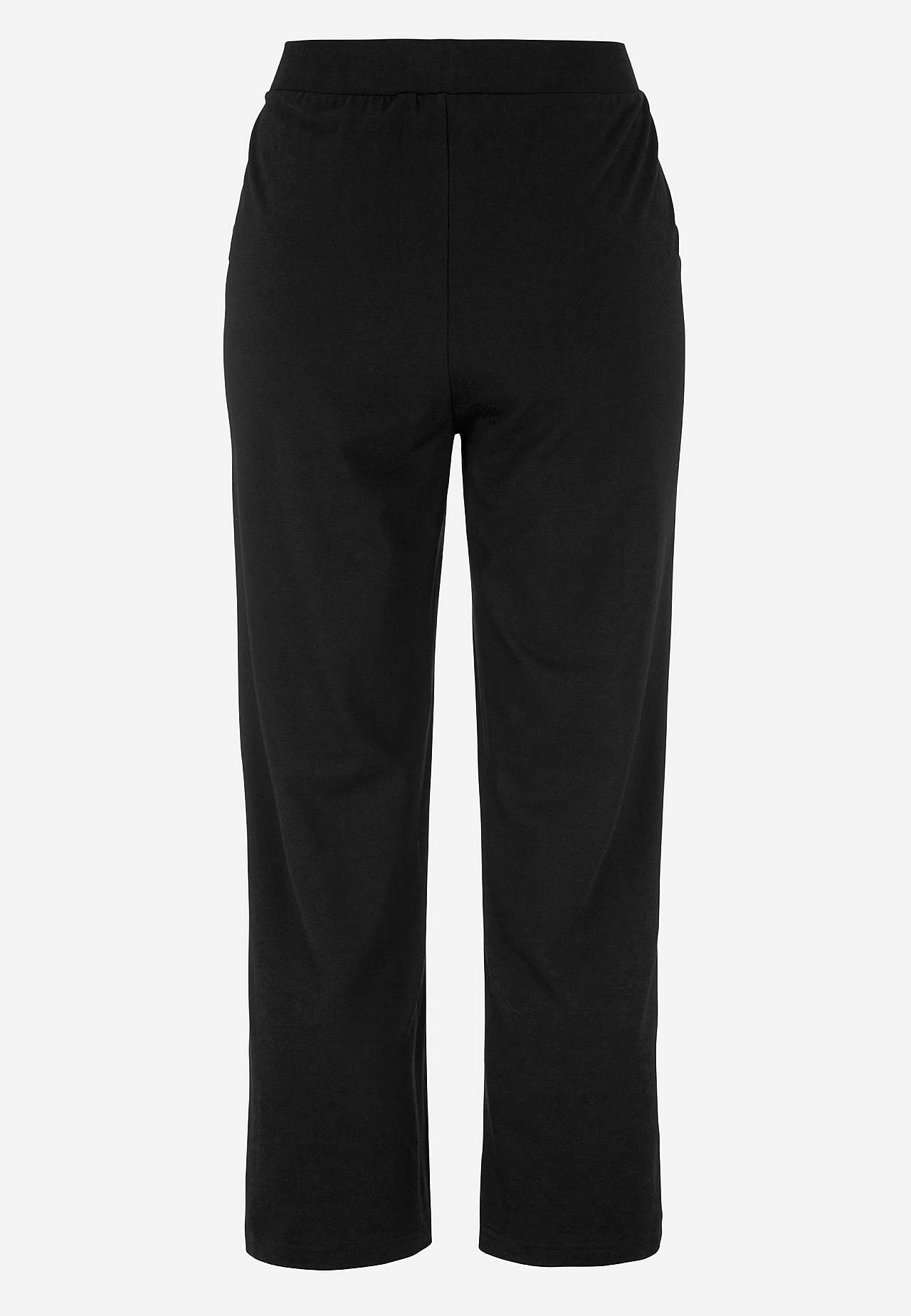 Jersey pants in soft cotton and modal blend