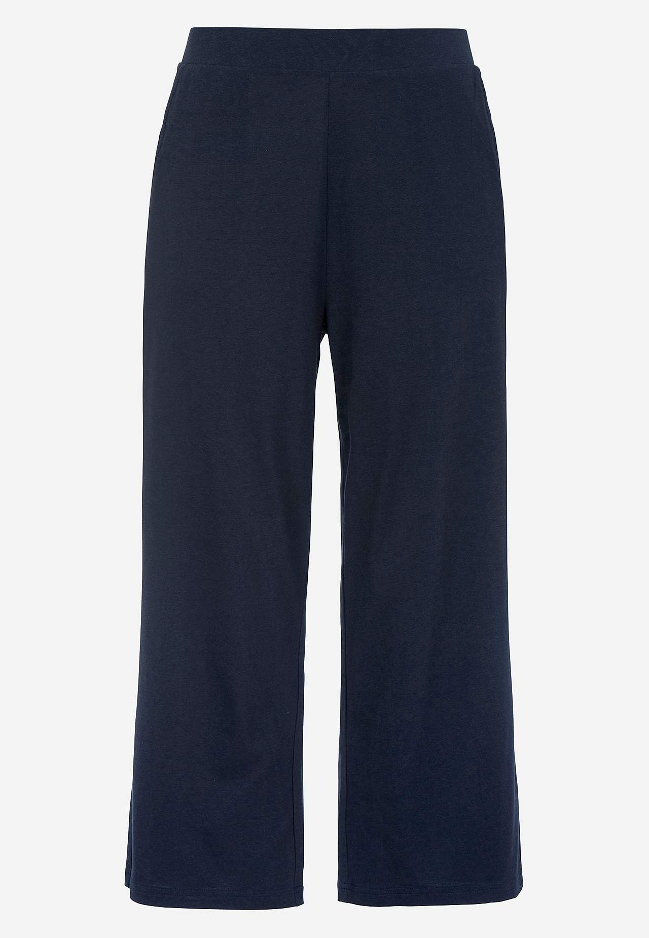 Jersey pants in soft cotton and modal blend