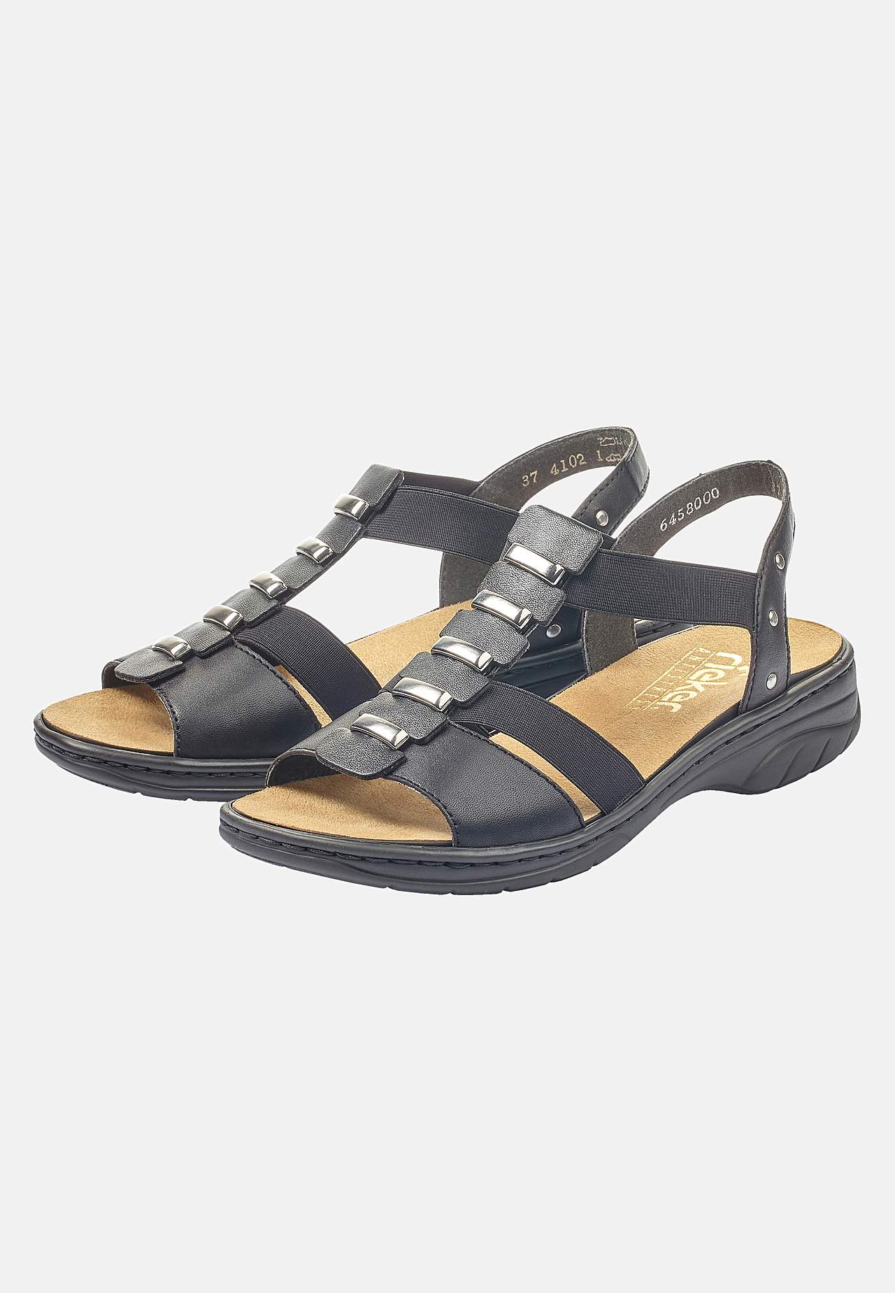 Sandal med resårremmar