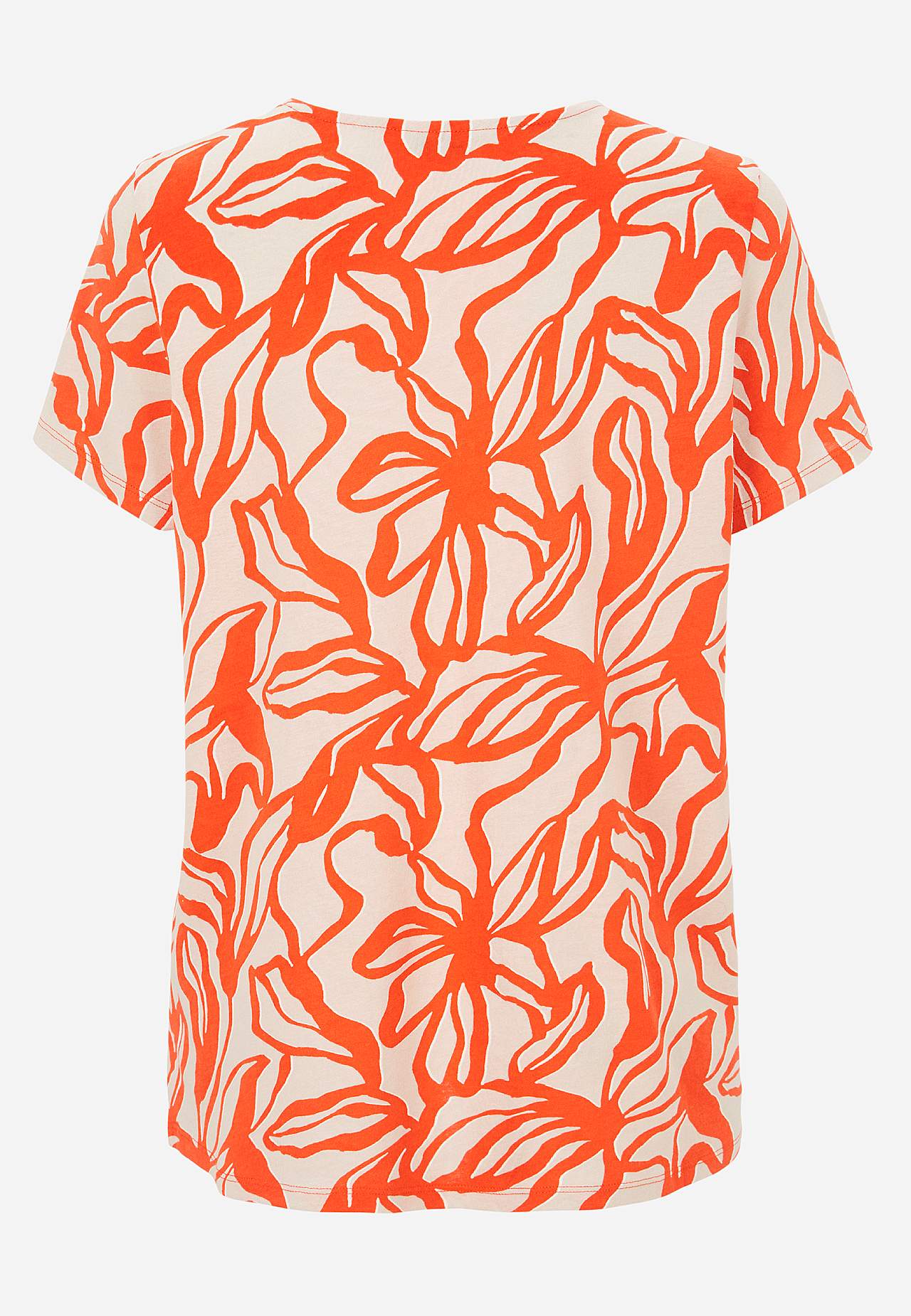 Soft jersey top with v-neck