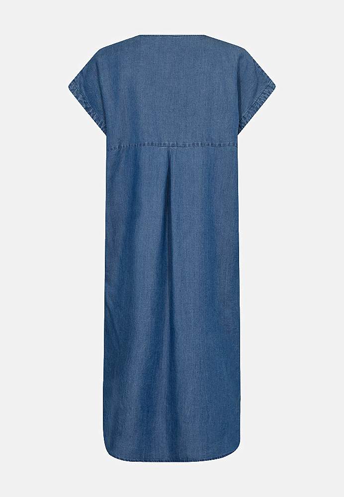 Jeansklänning i lyocell