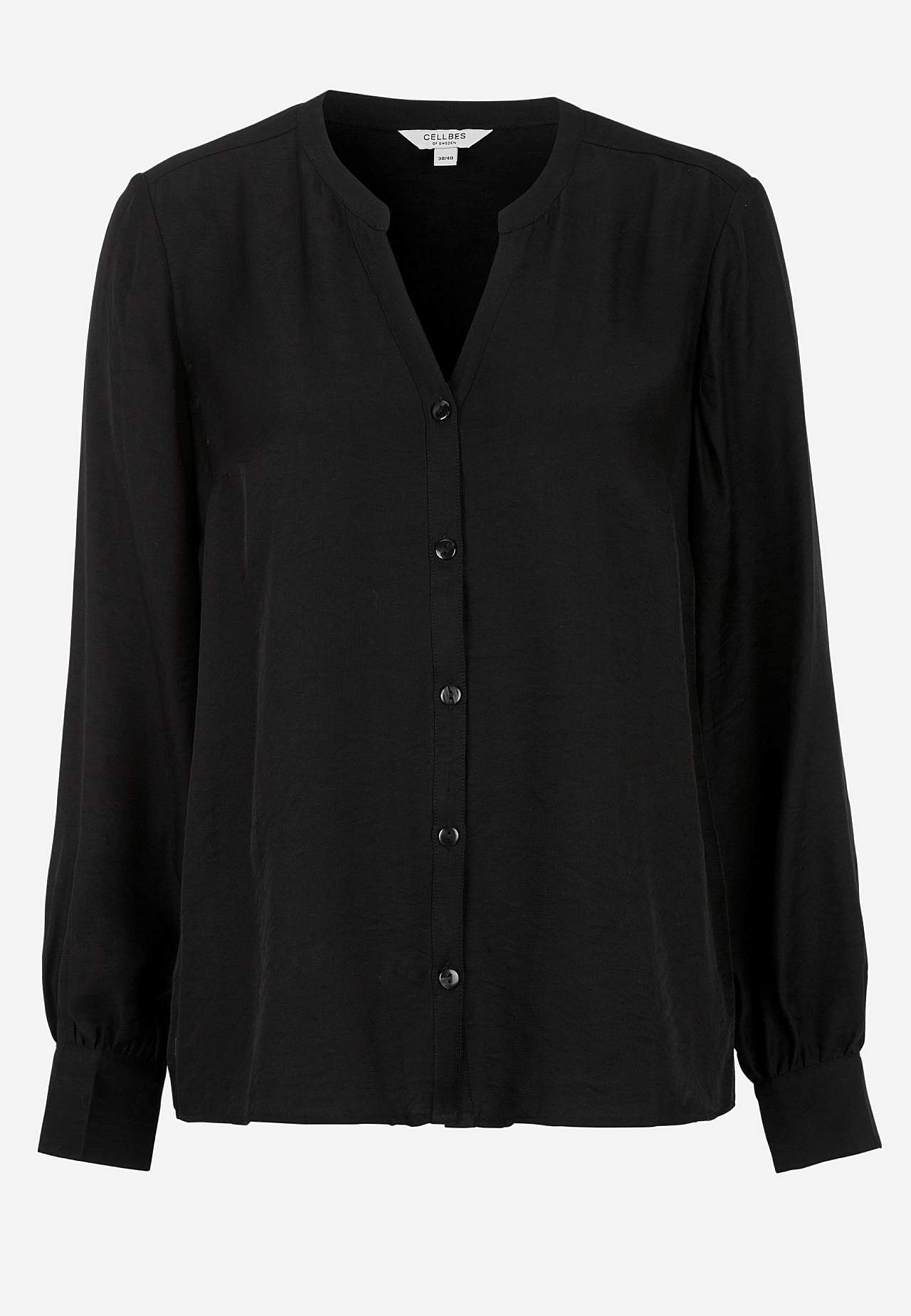 Woven blouse with buttons