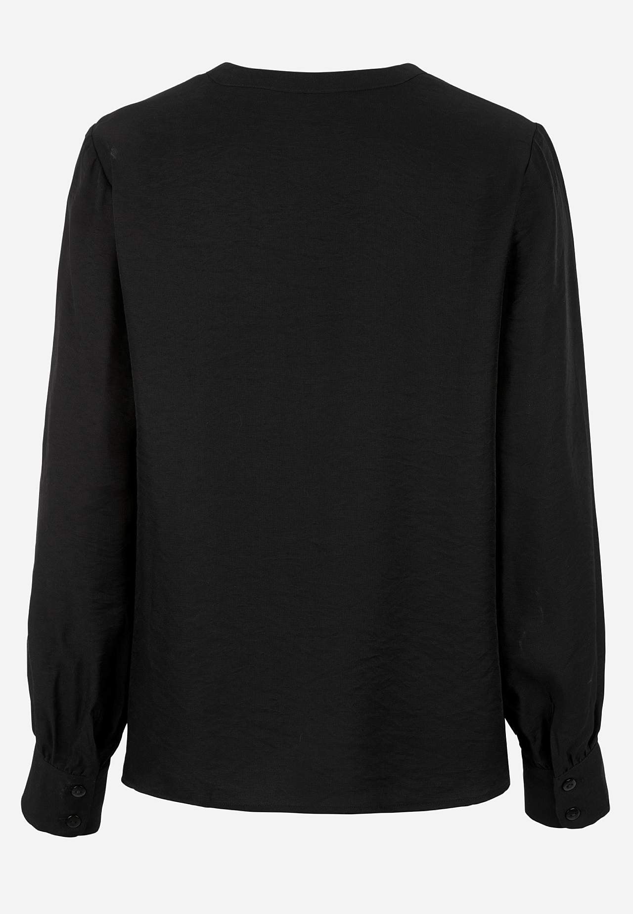 Woven blouse with buttons