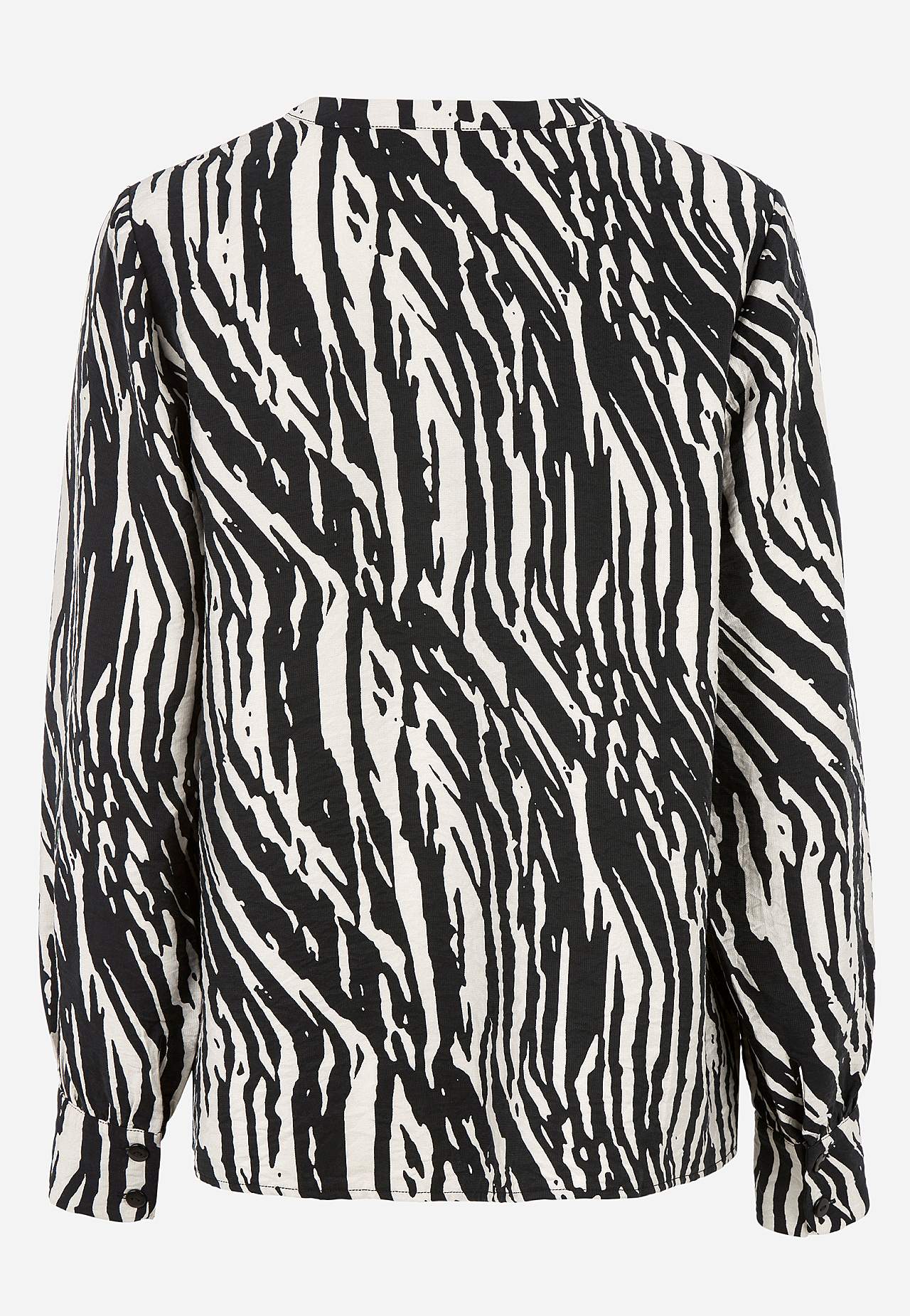 Woven blouse with buttons
