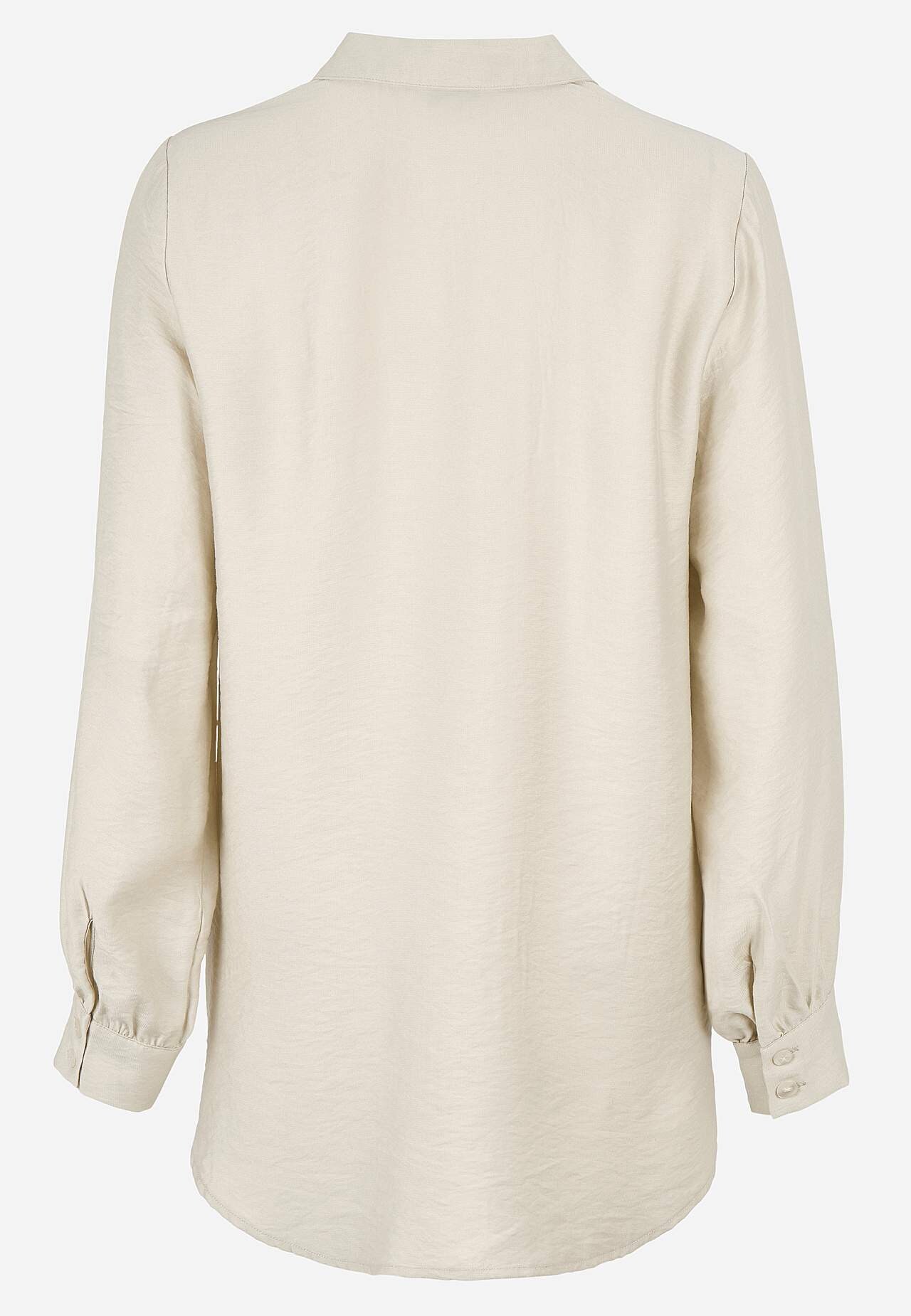 Long-sleeved, woven tunic