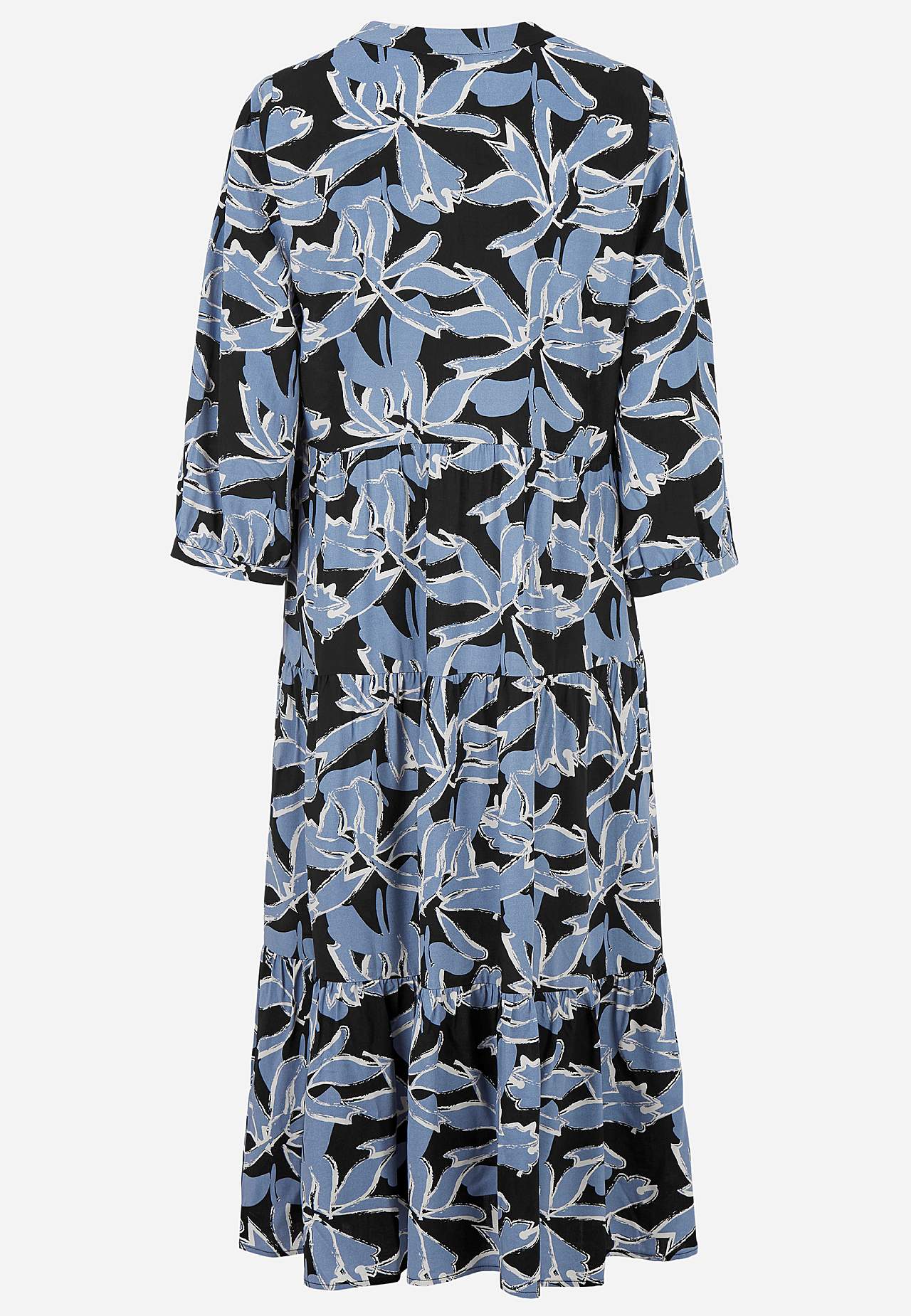 Dress with flounces