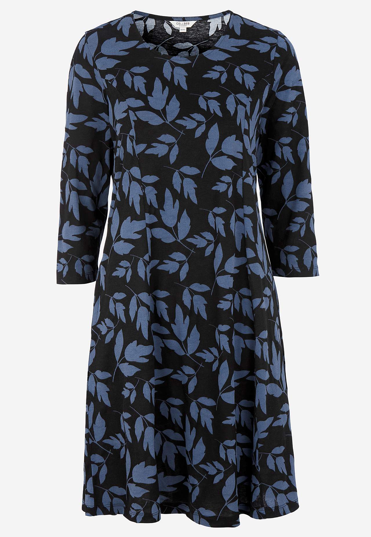 Patterned jersey dress with pockets