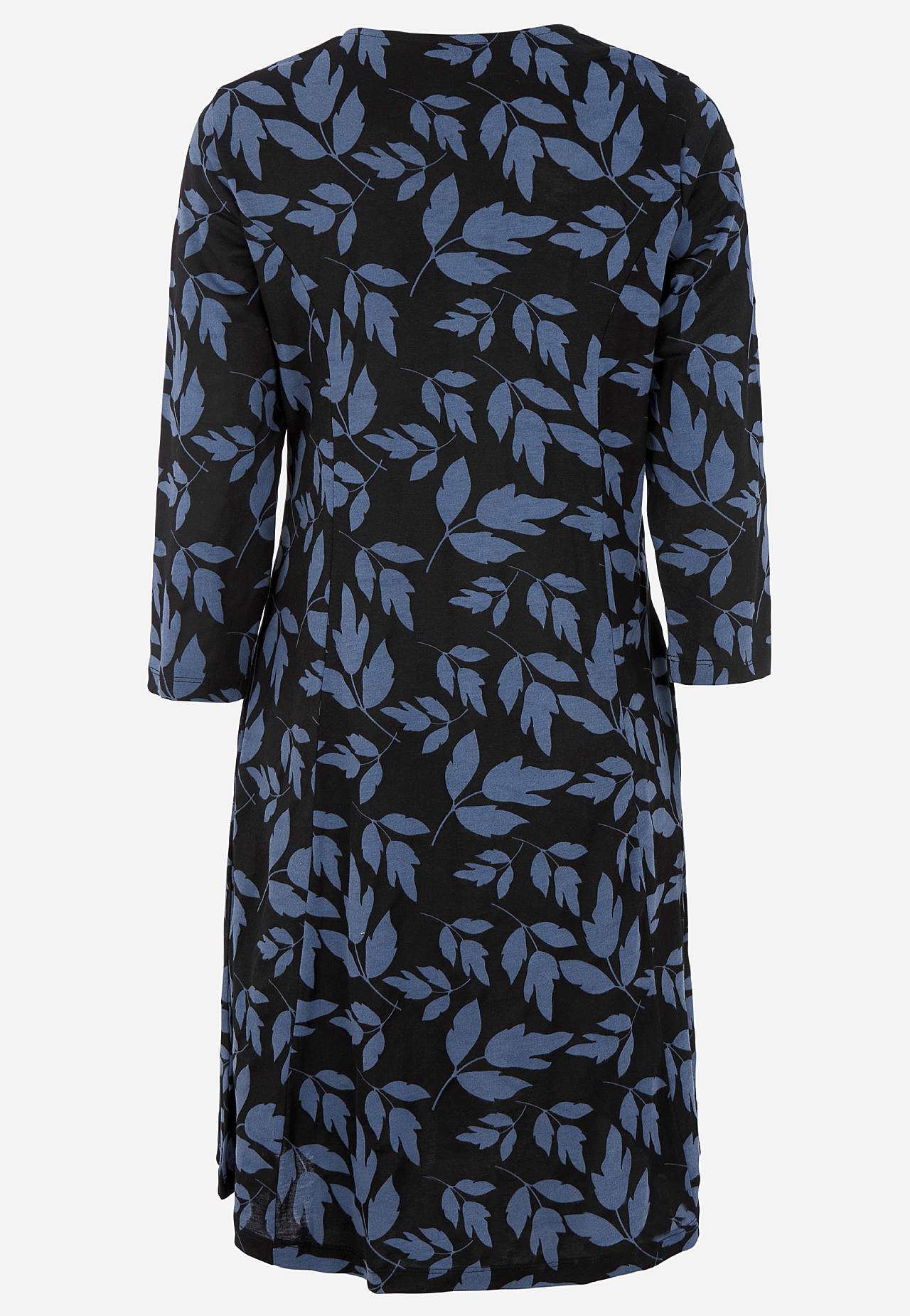 Patterned jersey dress with pockets