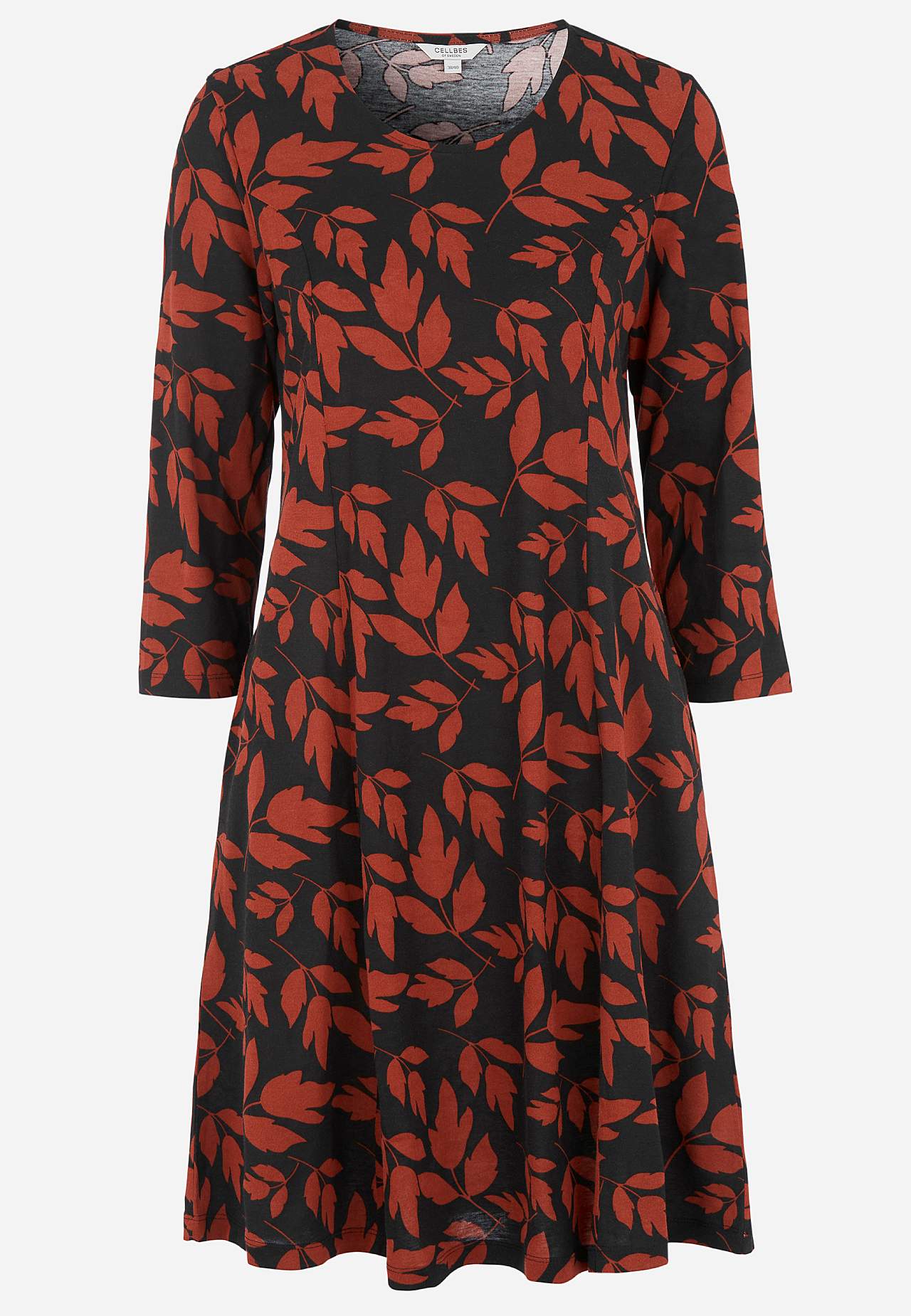 Patterned jersey dress with pockets