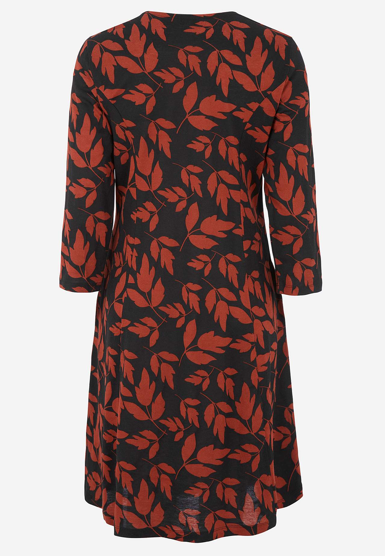 Patterned jersey dress with pockets