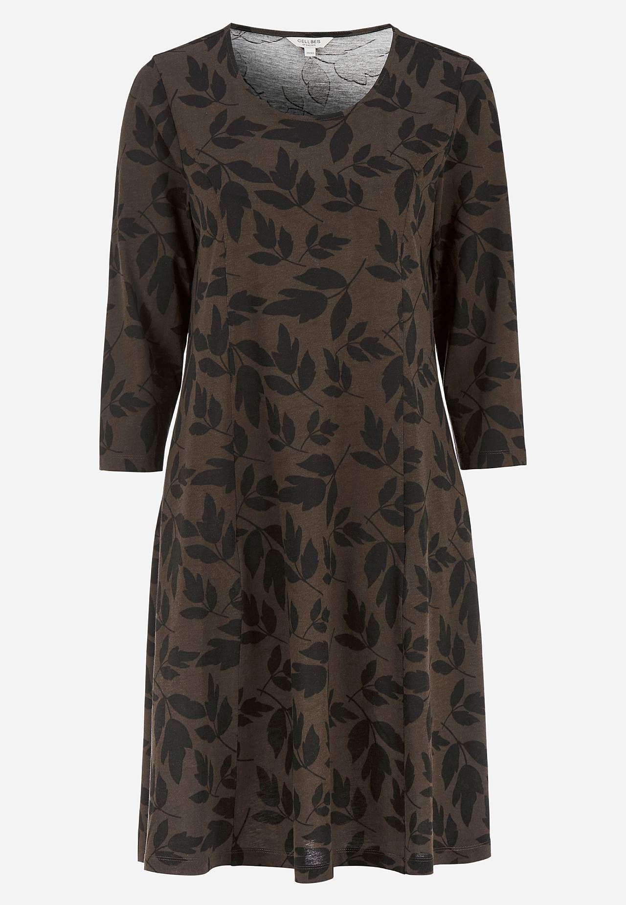 Patterned jersey dress with pockets