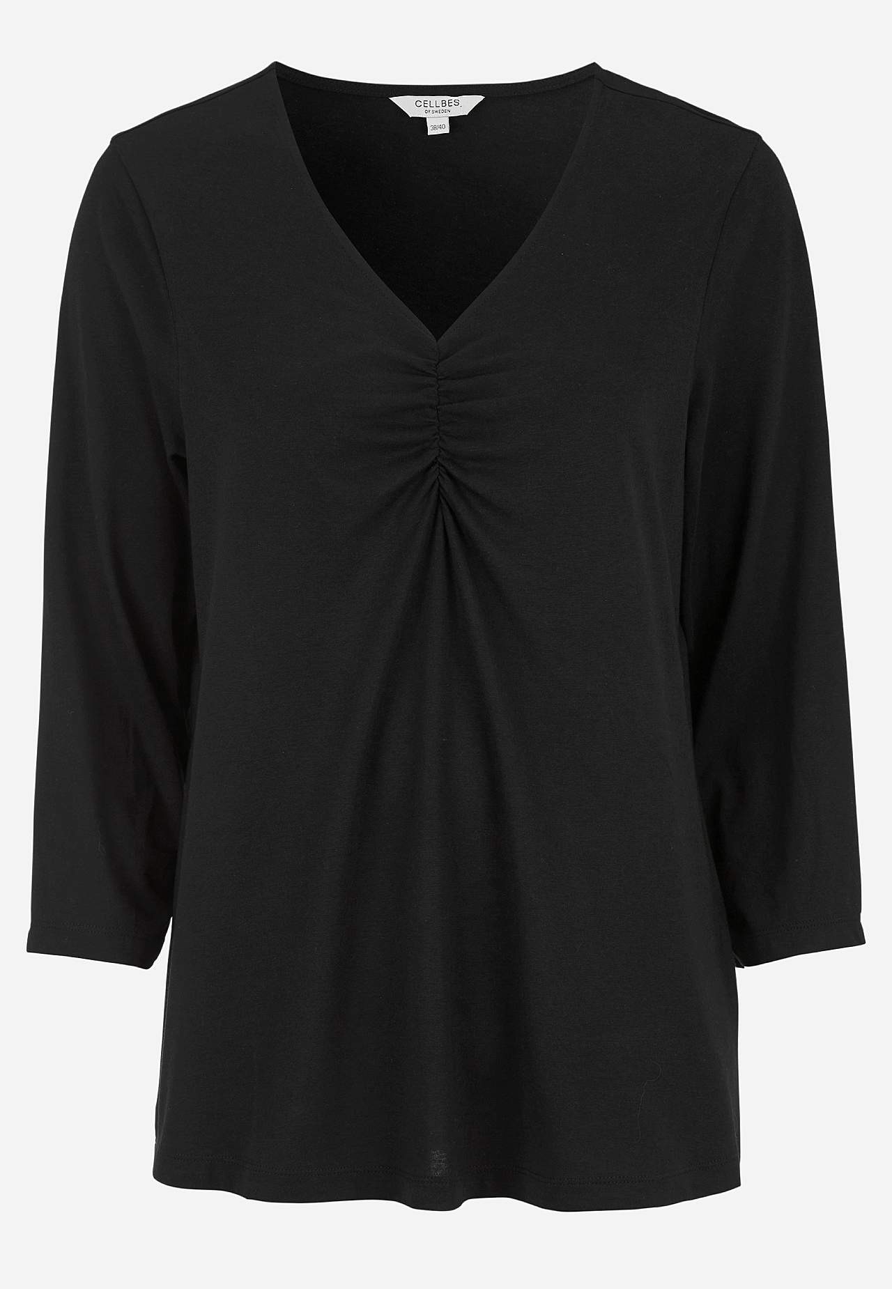 Jersey top with gatherings