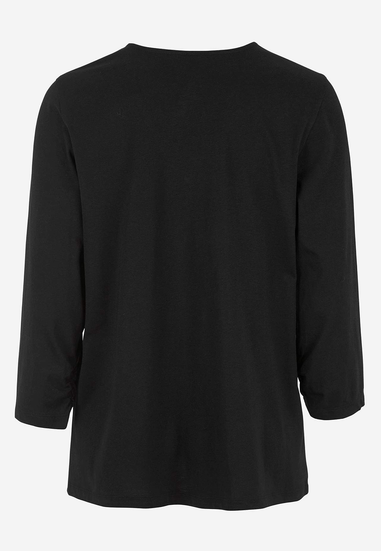 Jersey top with gatherings