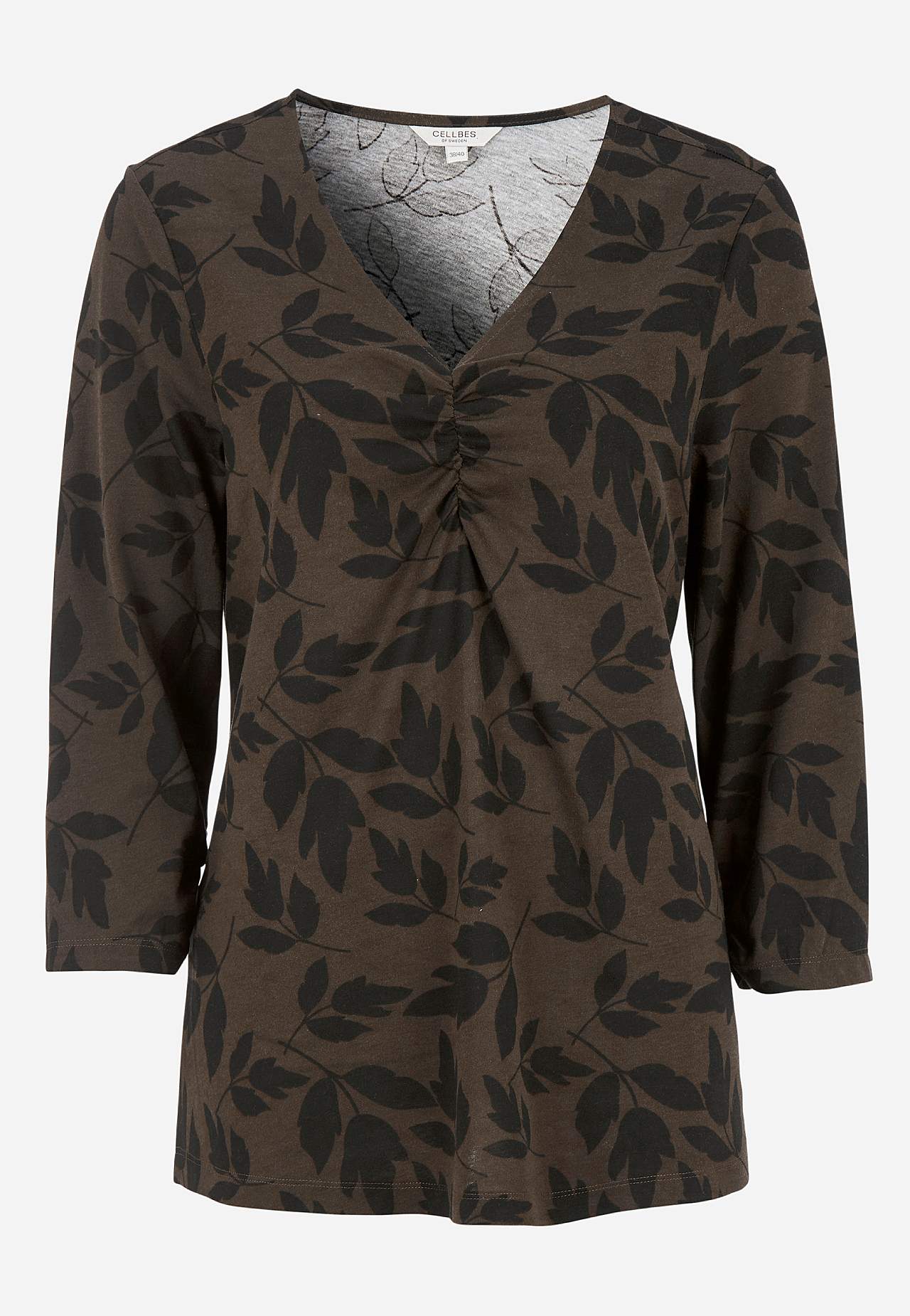 Jersey top with gatherings