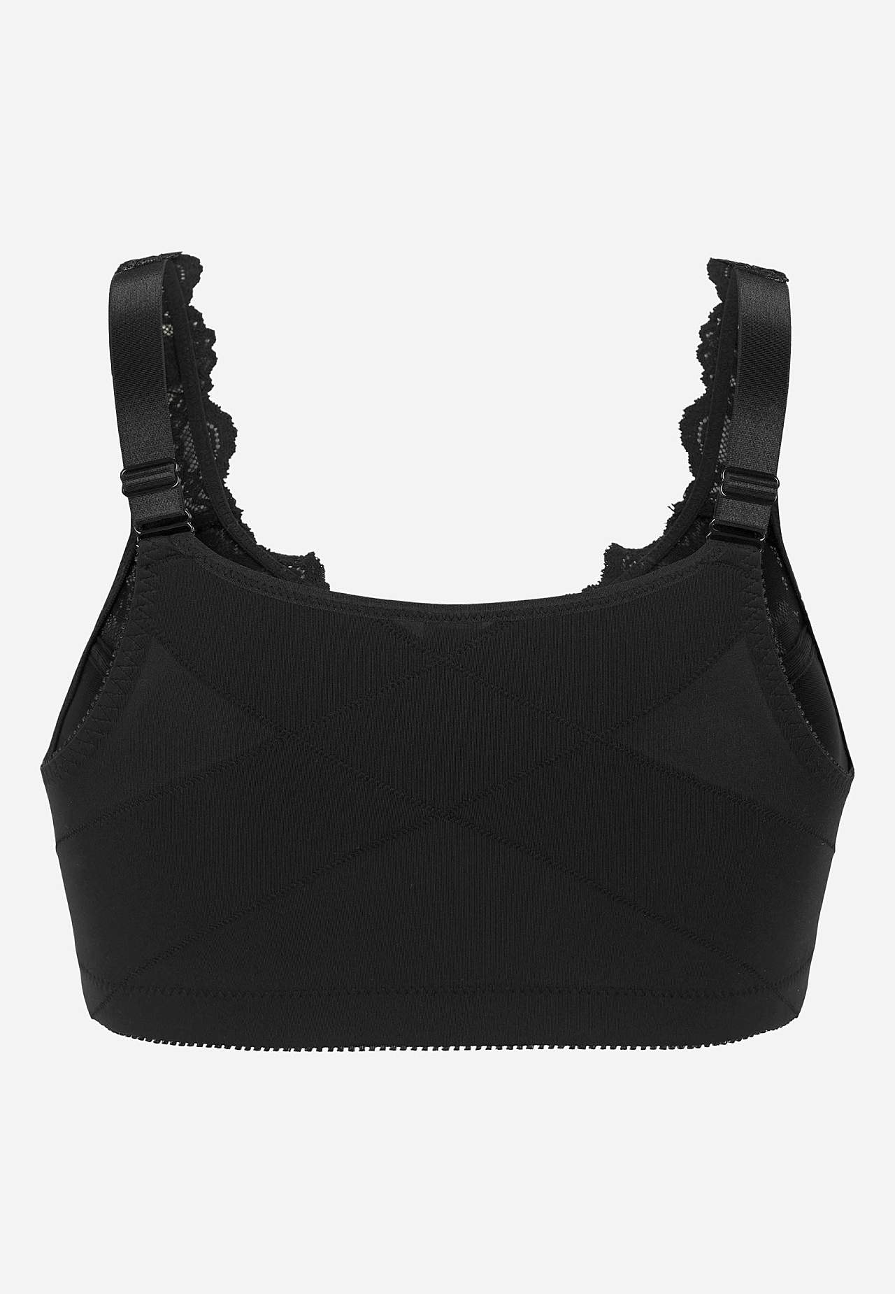 Front-closing soft bra