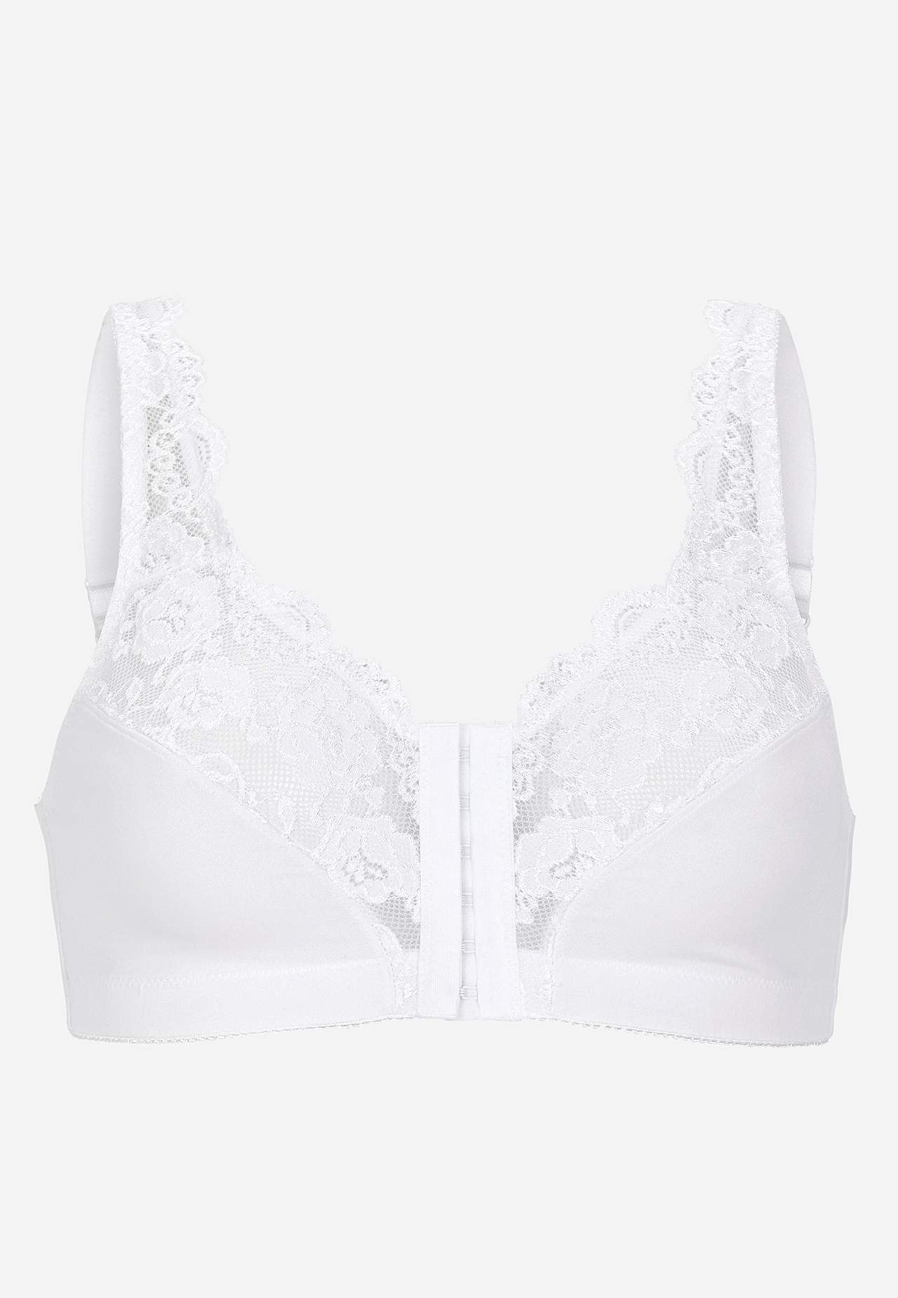 Front-closing soft bra