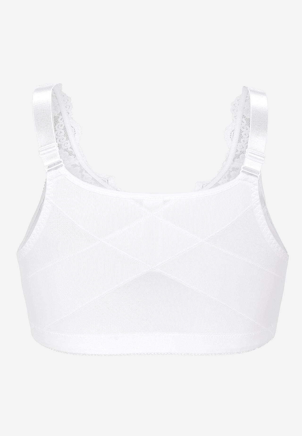 Front-closing soft bra