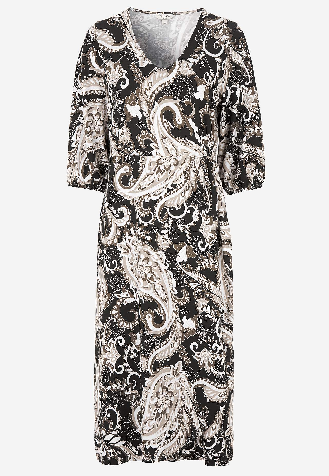 Jersey dress with overlap detail