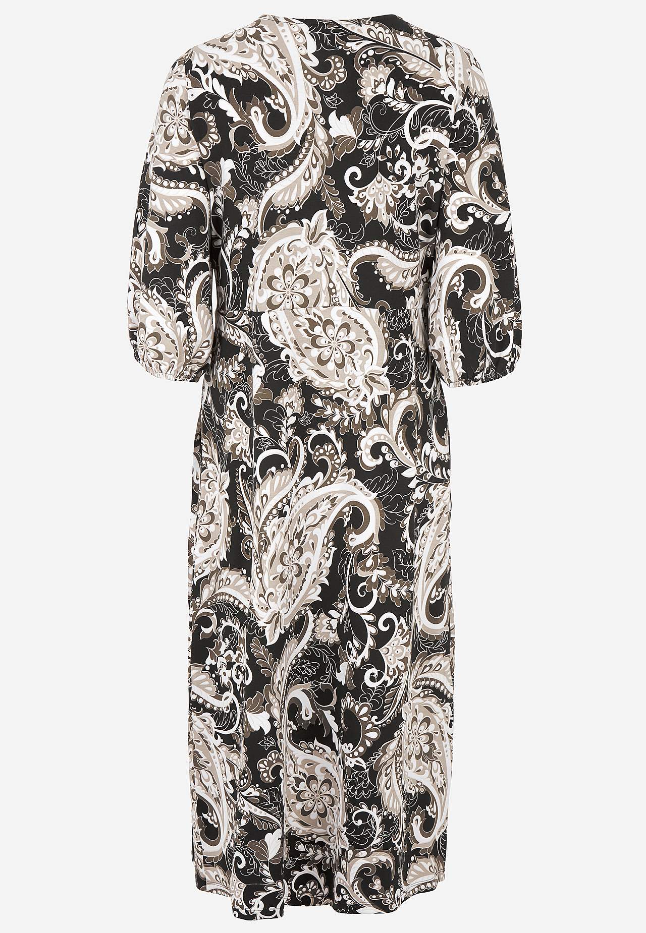 Jersey dress with overlap detail